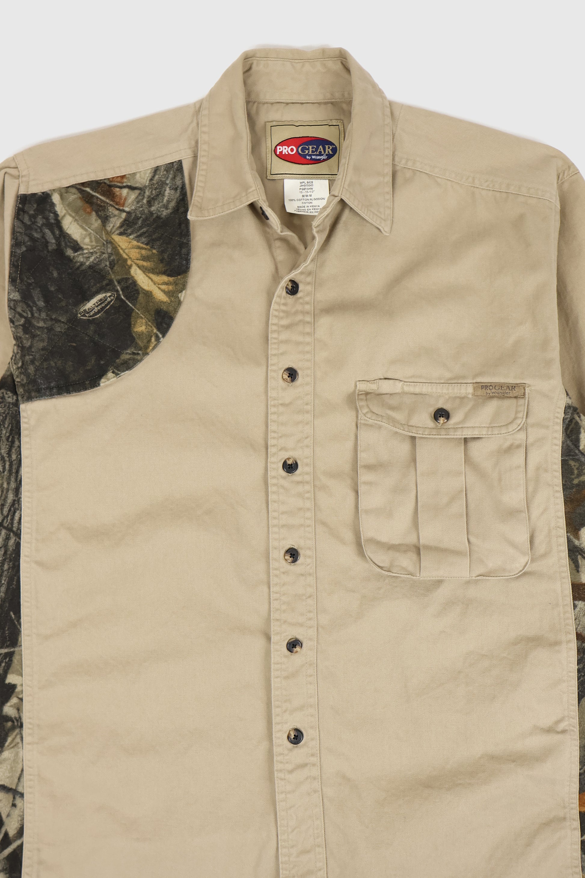 Vintage Camo Button-Down Shirt Image 1