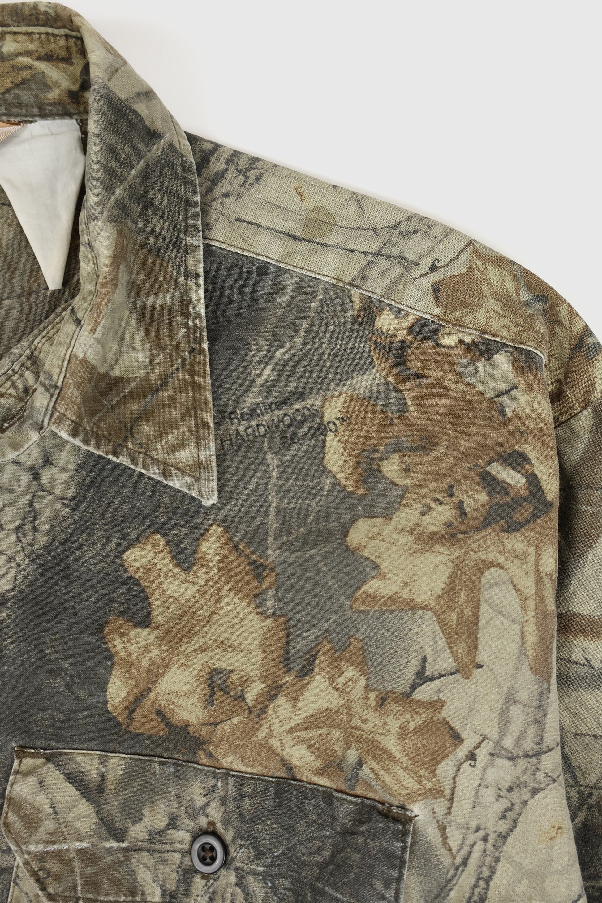 Vintage Lightweight Camo Button-Down Shirt Image 3