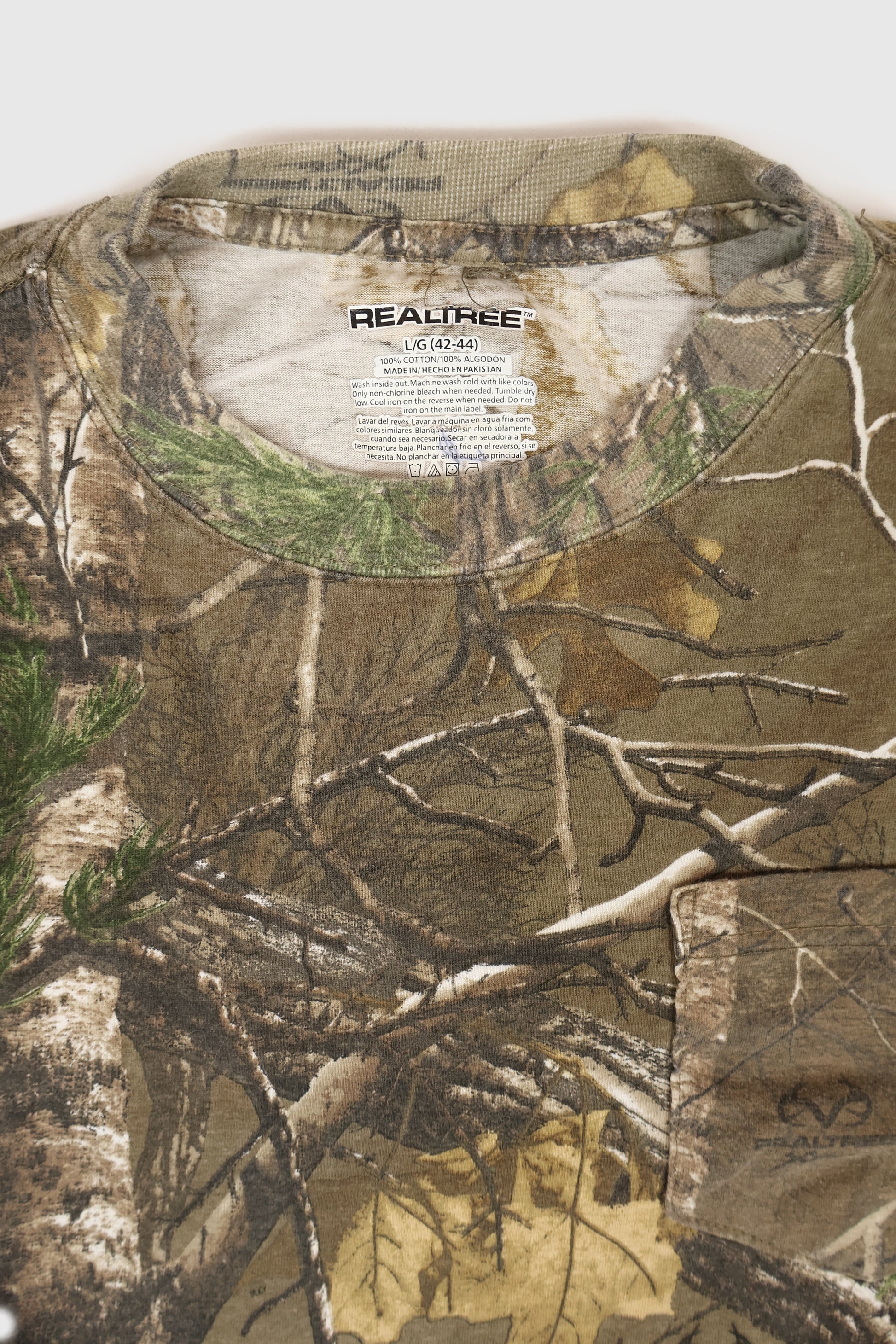 Vintage Real Tree Camo Long Sleeve Tee 01 Image 2