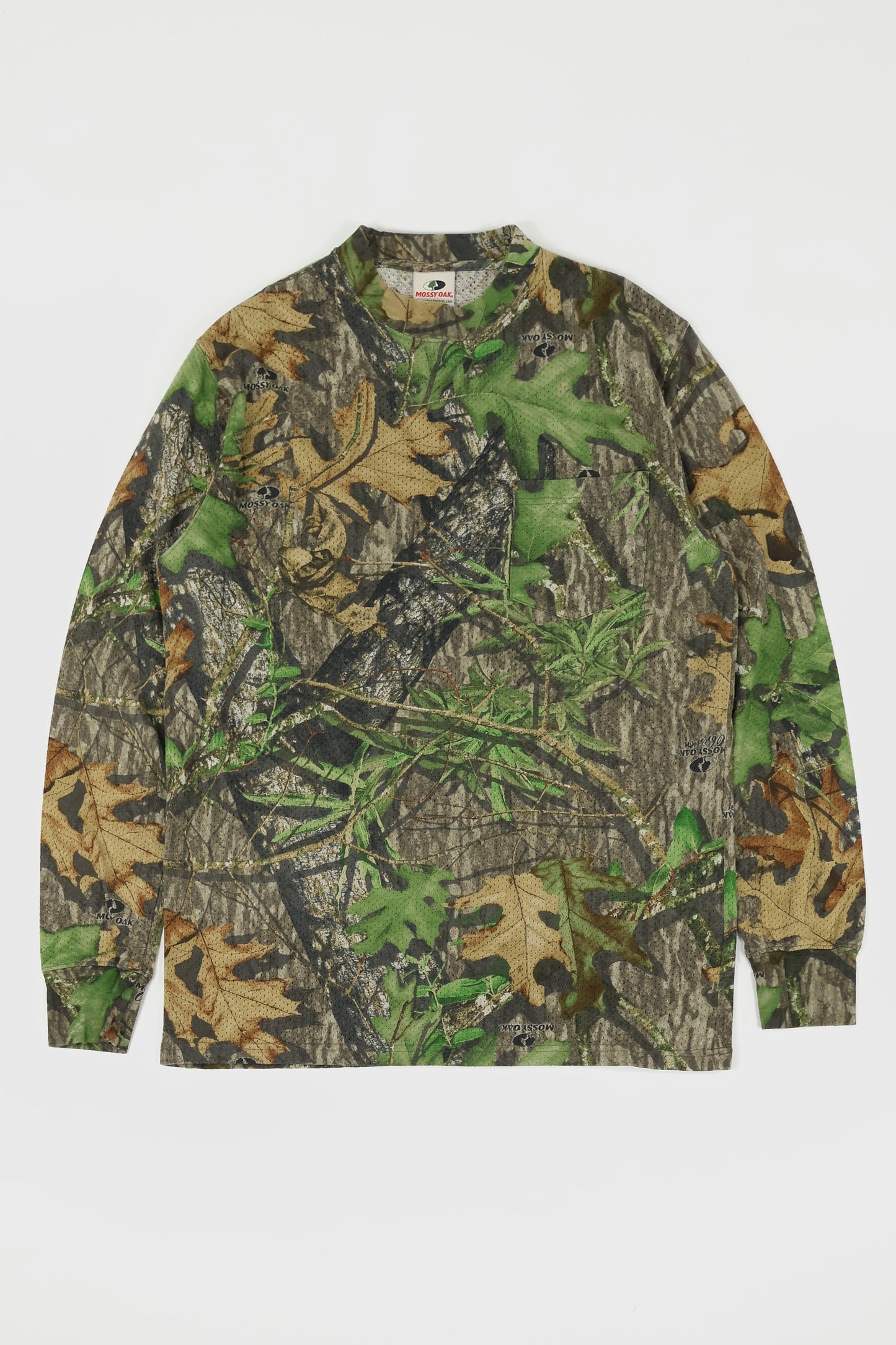 Vintage Real Tree Camo Mesh Long Sleeve Tee