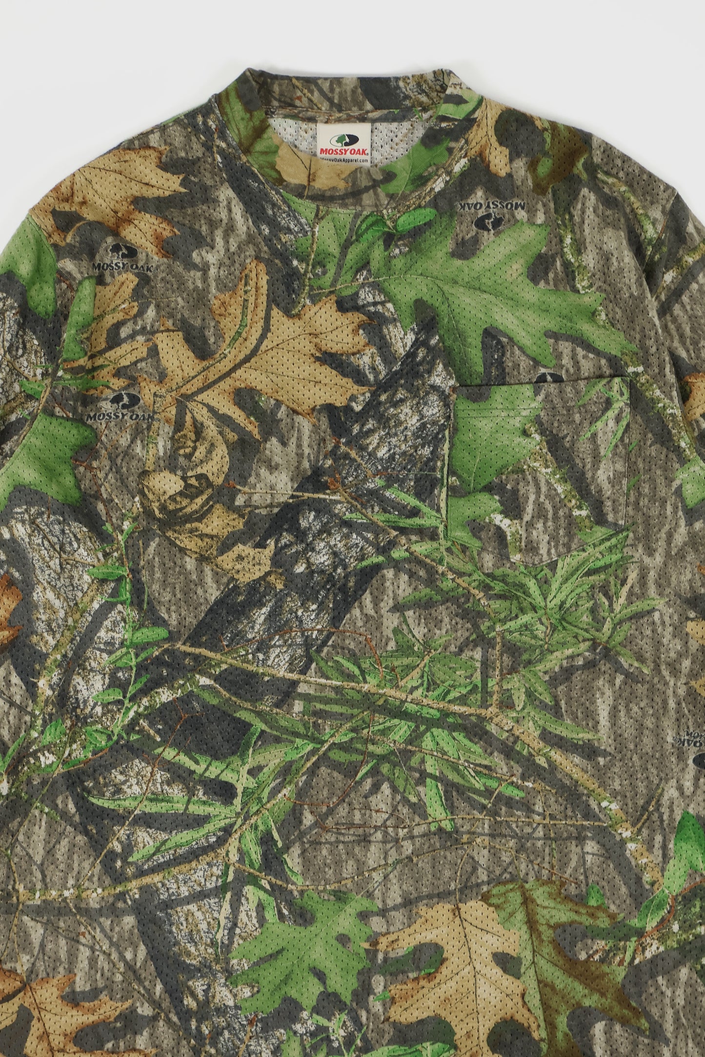 Vintage Real Tree Camo Mesh Long Sleeve Tee