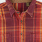 Vintage Heavyweight Red Plaid Button-Down Shirt