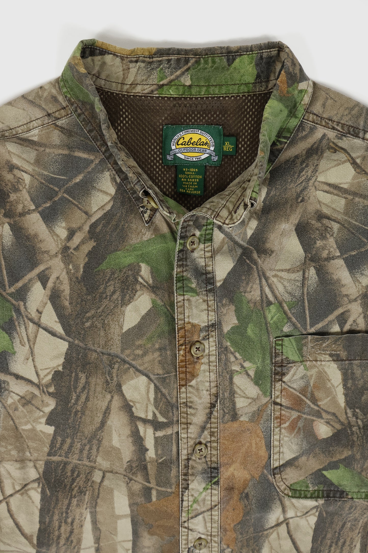 Vintage Real Tree Camo Button-Down Shirt