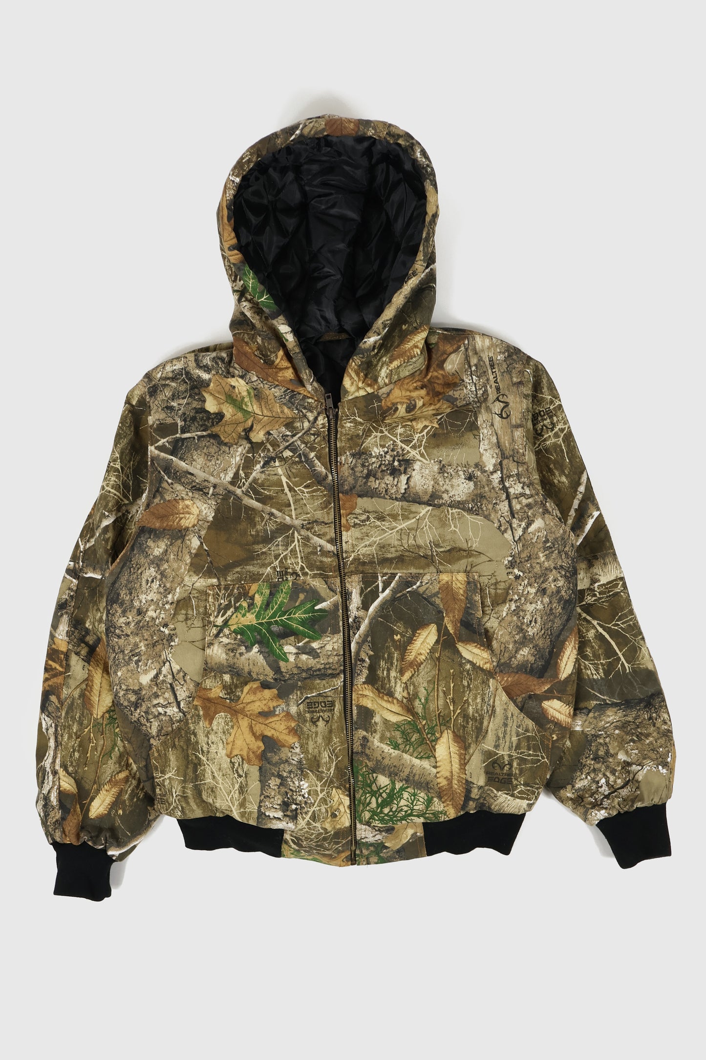 Reworked Real Tree Hooded Jacket Image 0