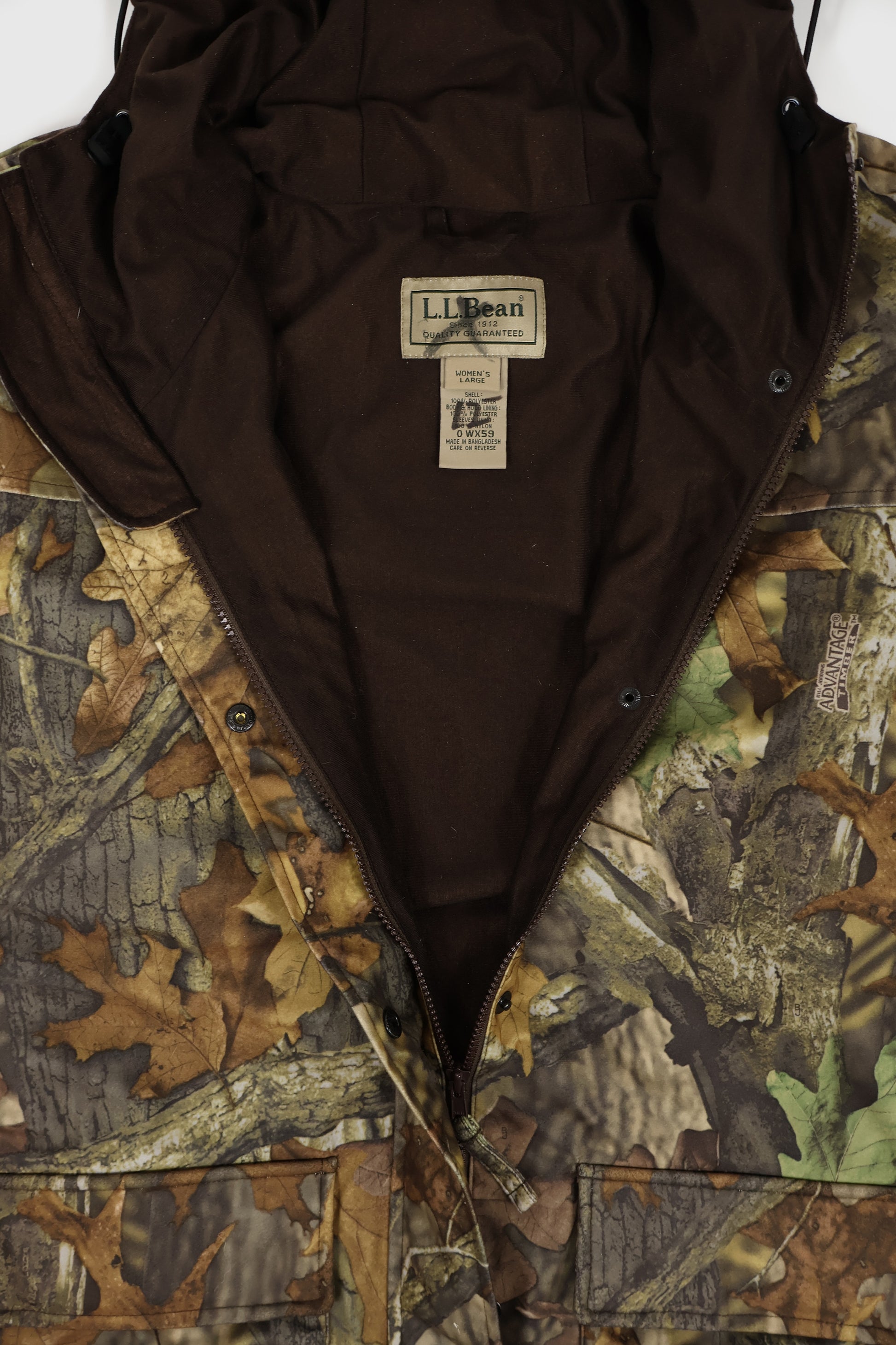 Vintage L.L. Bean Real Tree Camo Jacket Image 2