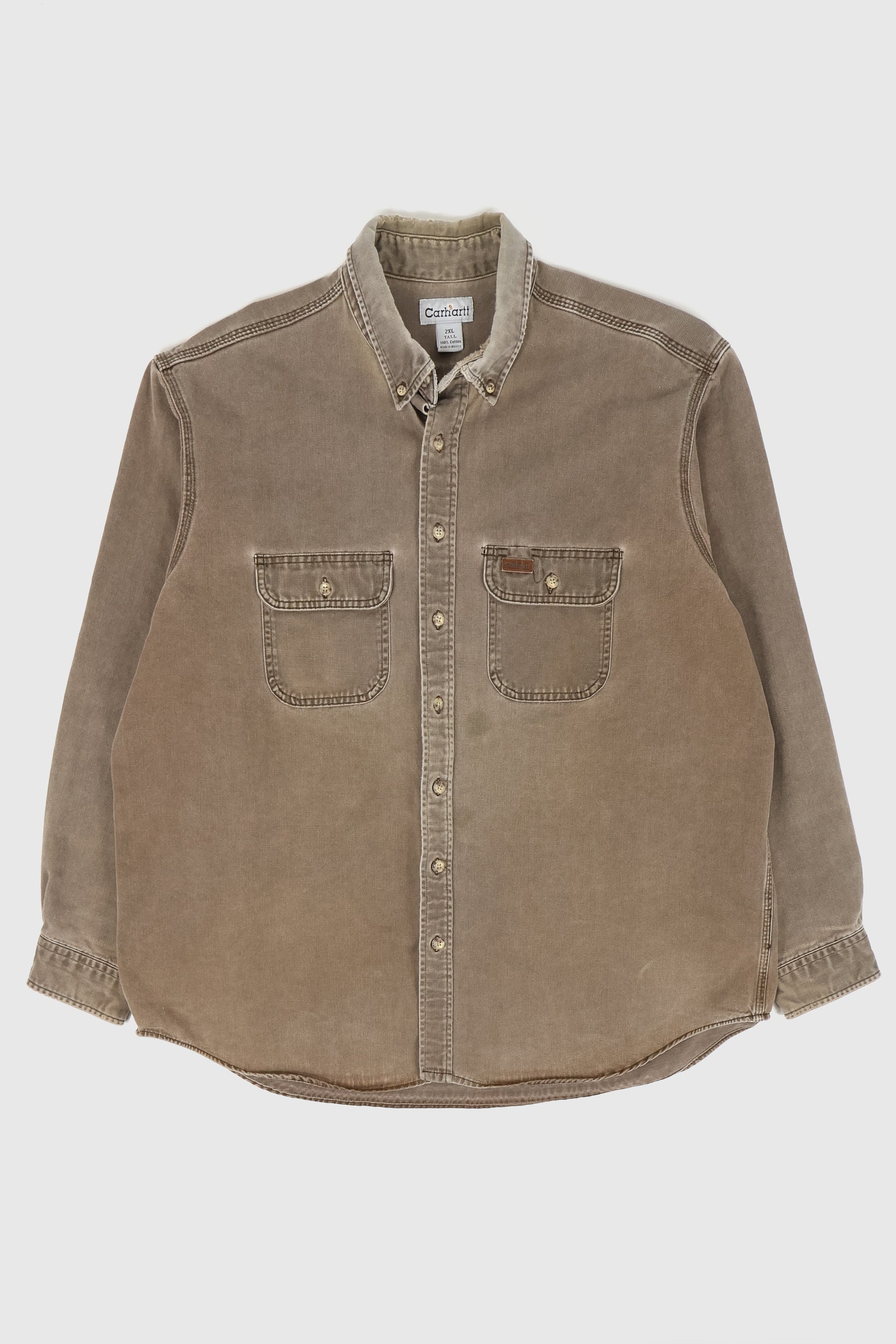 Vintage Carhartt Faded Button-Down Shirt Image 0