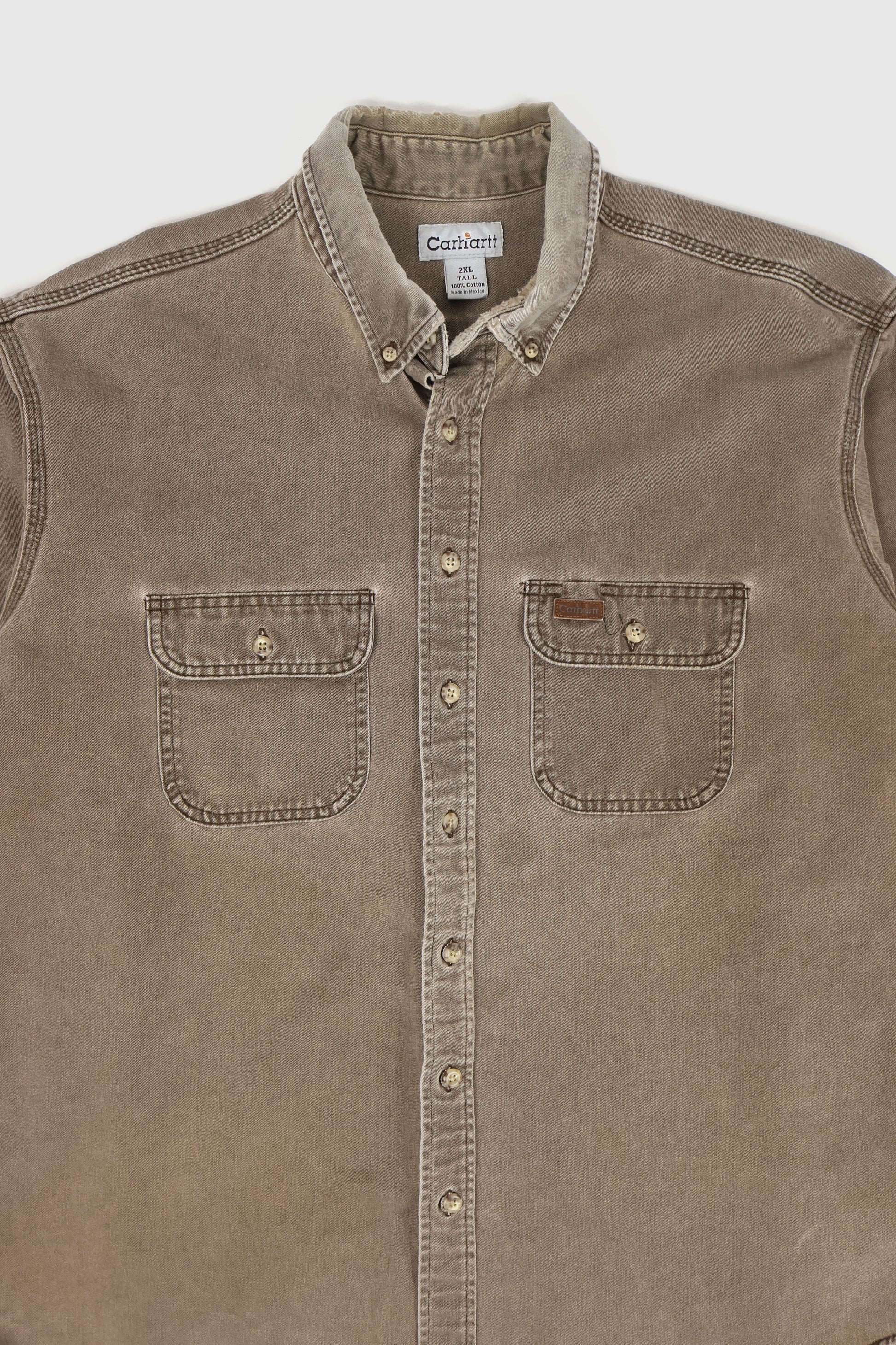 Vintage Carhartt Faded Button-Down Shirt Image 1