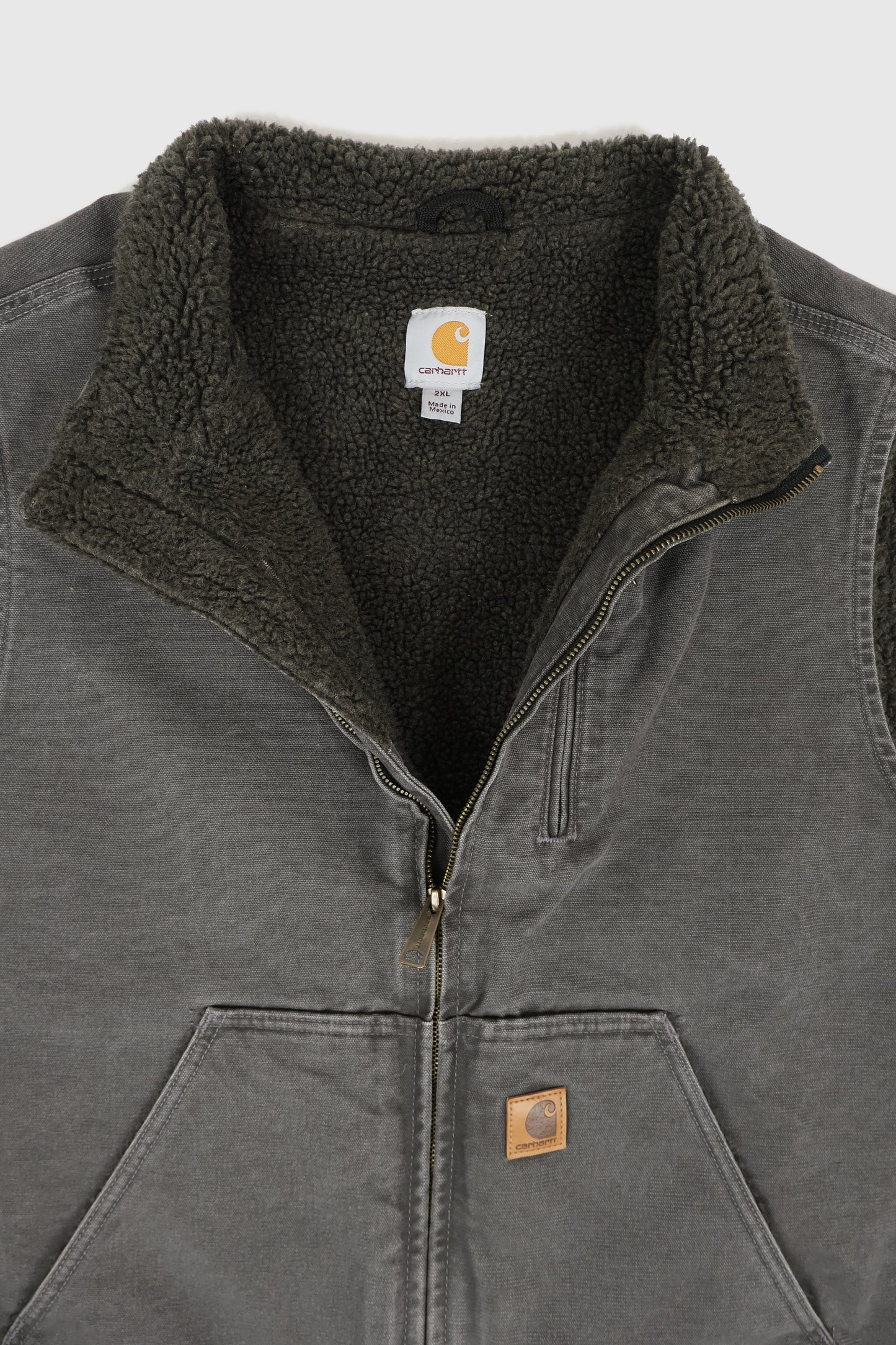 Vintage Carhartt Sherpa Lined Vest 02