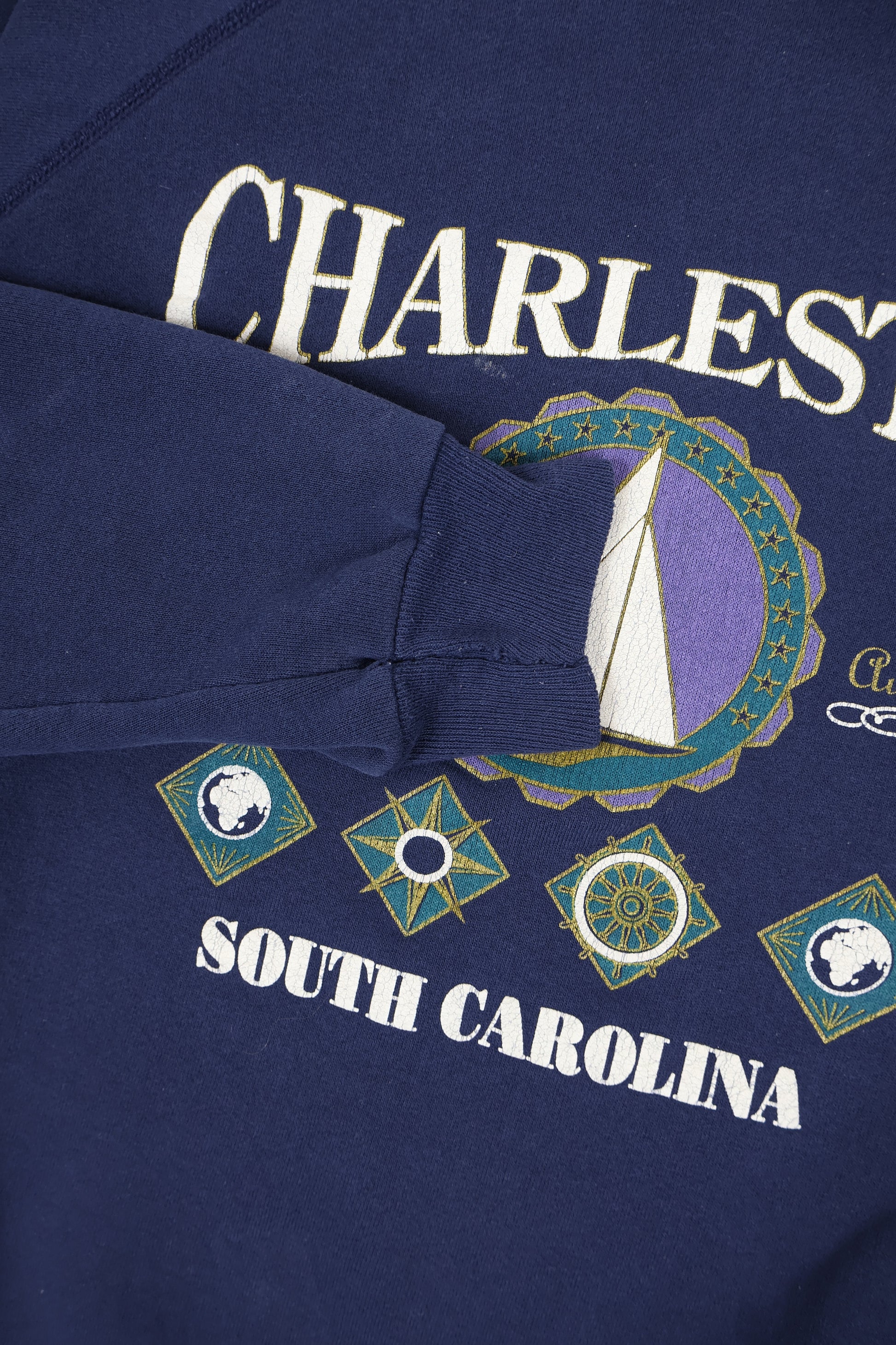 Vintage Charleston South Carolina Crewneck Image 3