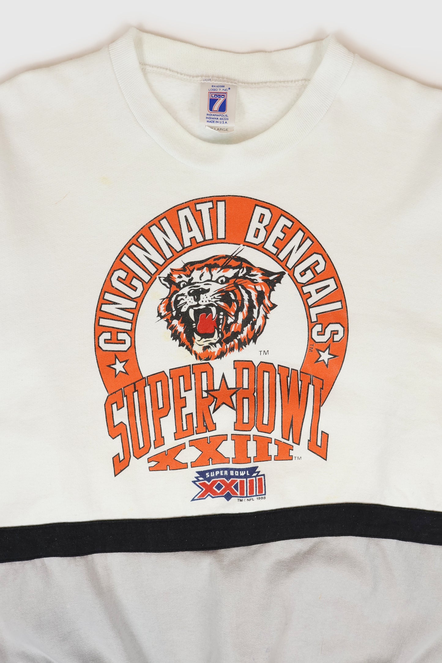 Vintage Distressed Cincinnati Benglas Super Bowl XXIII Crewneck Image 1