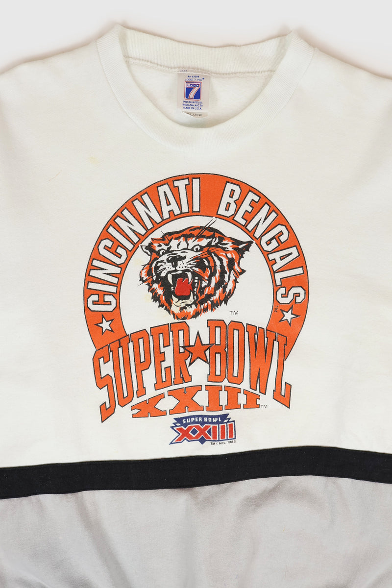 Vintage Distressed Cincinnati Bengals Super Bowl XXIII Crewneck