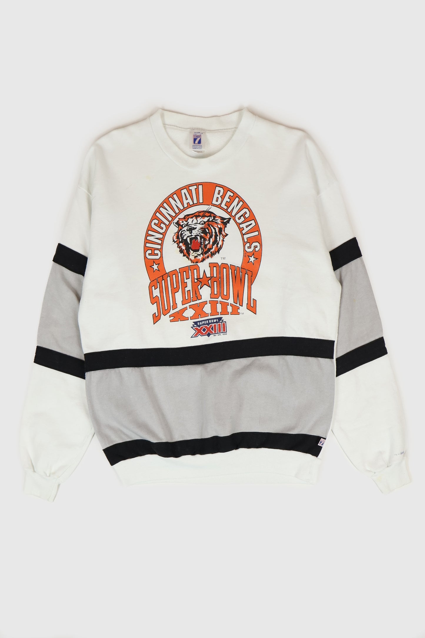 Vintage Distressed Cincinnati Benglas Super Bowl XXIII Crewneck Image 0