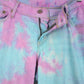Reworked Low Rise Cotton Candy Dyed Jeans