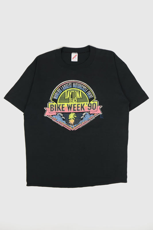 Vintage Bike Week Daytona Beach 1990 Tee Image 0