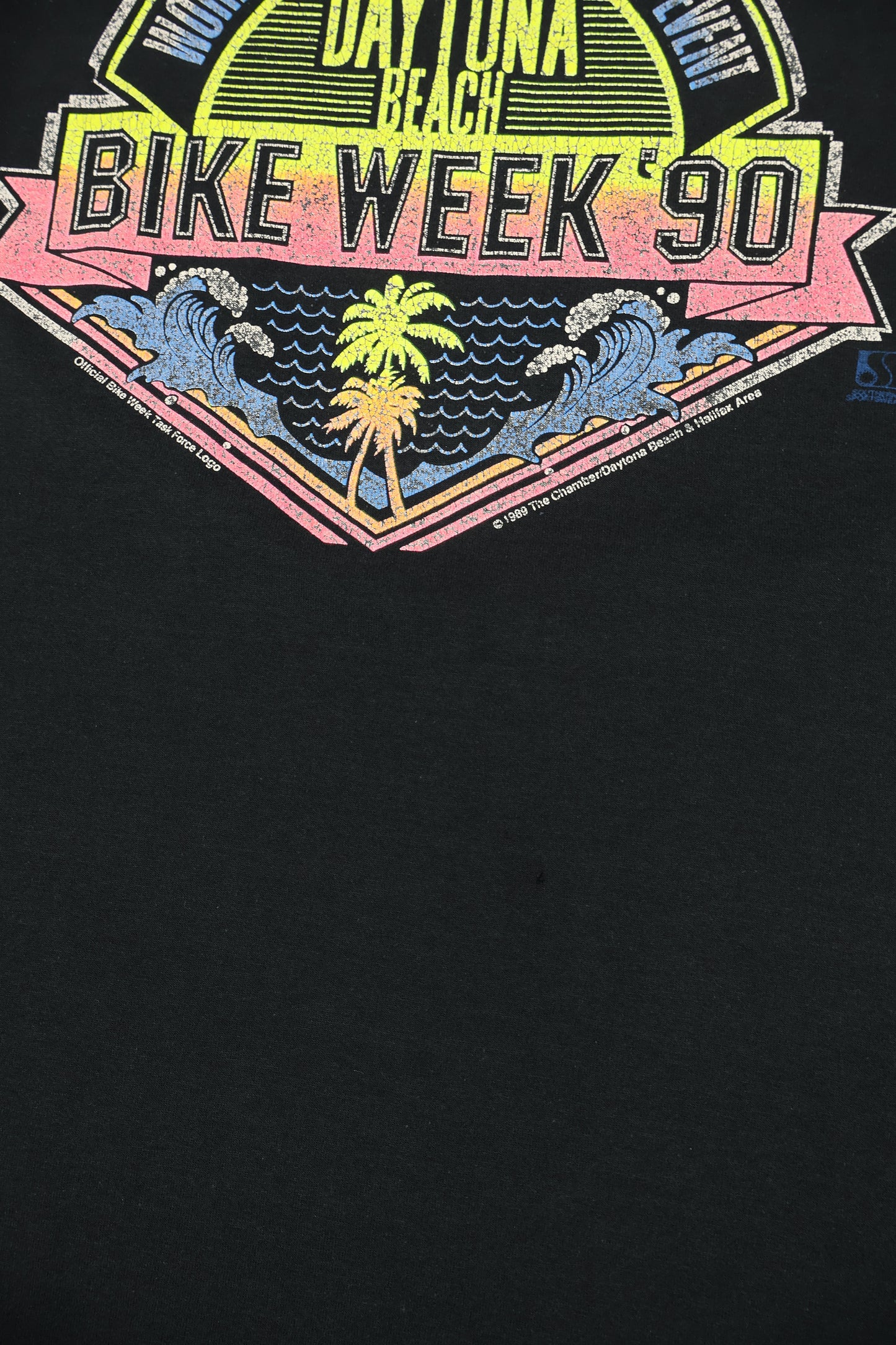 Vintage Bike Week Daytona Beach 1990 Tee Image 4