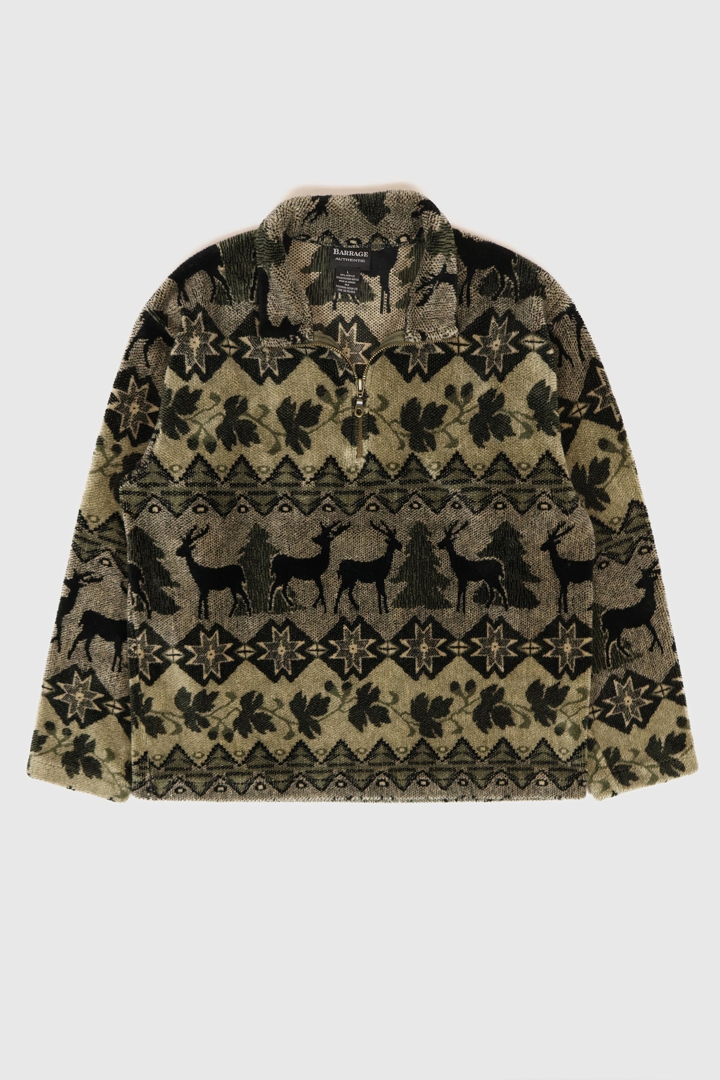 Vintage Quarter Zip Fleece Jacket Image 0