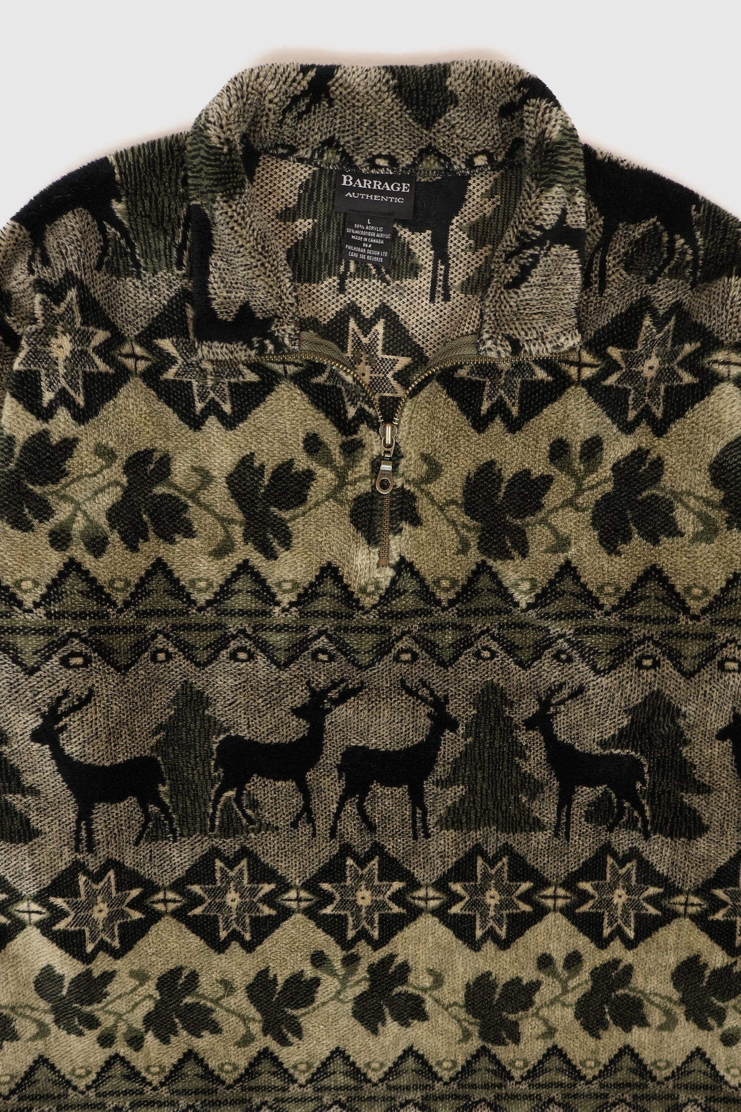 Vintage Quarter Zip Fleece Jacket Image 1