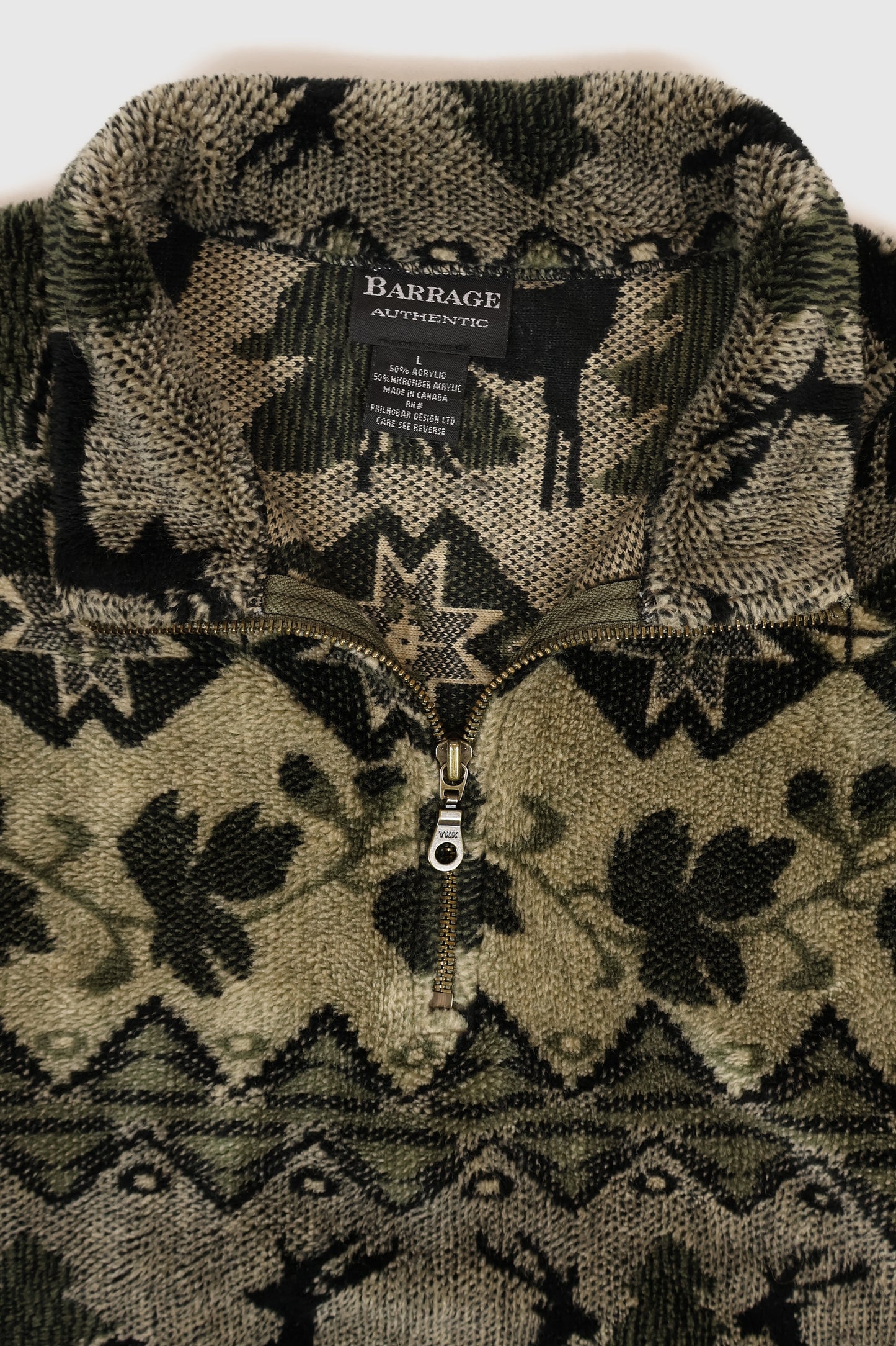 Vintage Quarter Zip Fleece Jacket Image 2