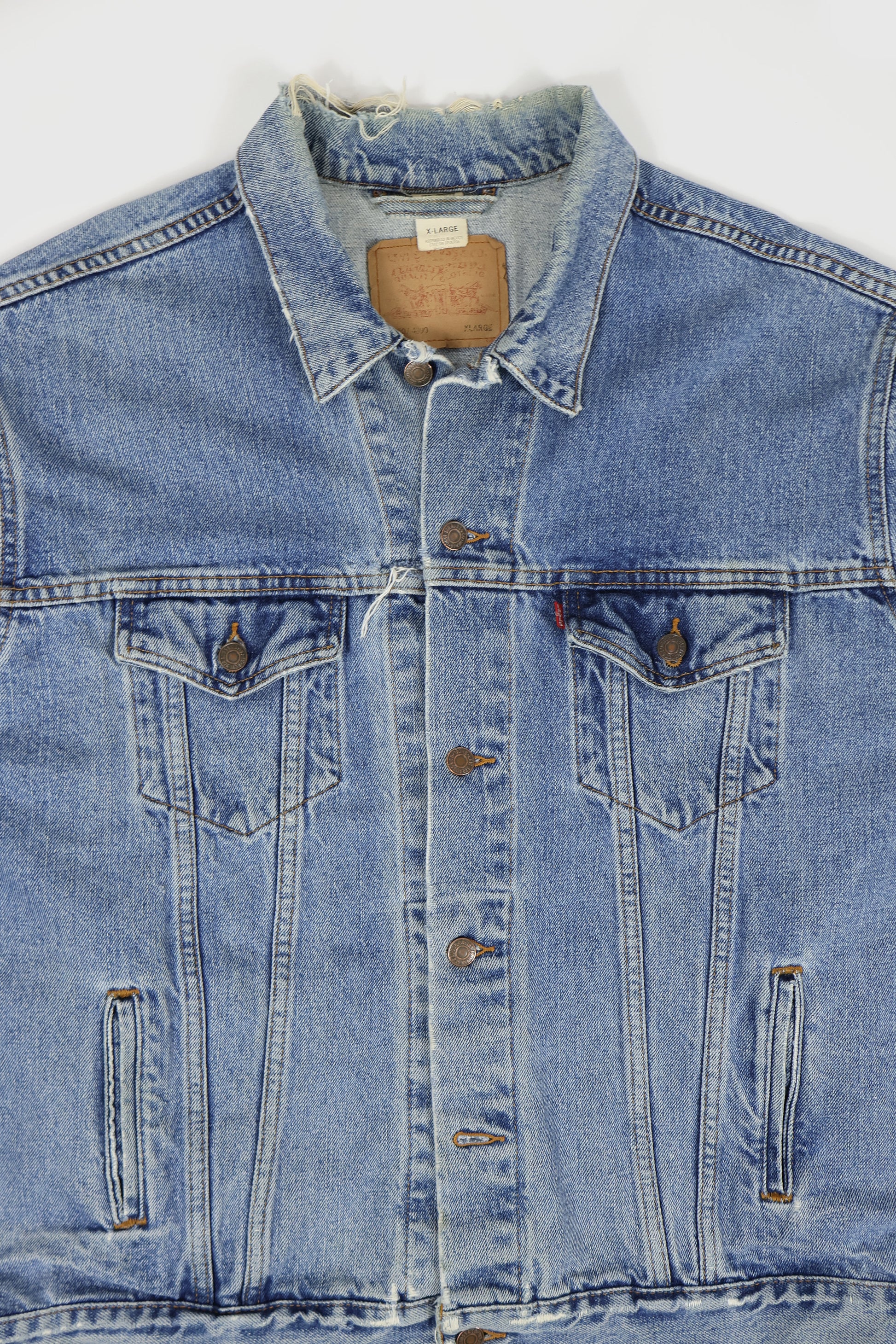 Vintage Levi's Distressed Denim Jacket Image 1