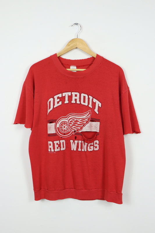 Vintage Thrashed Detroit Red Wings Crewneck