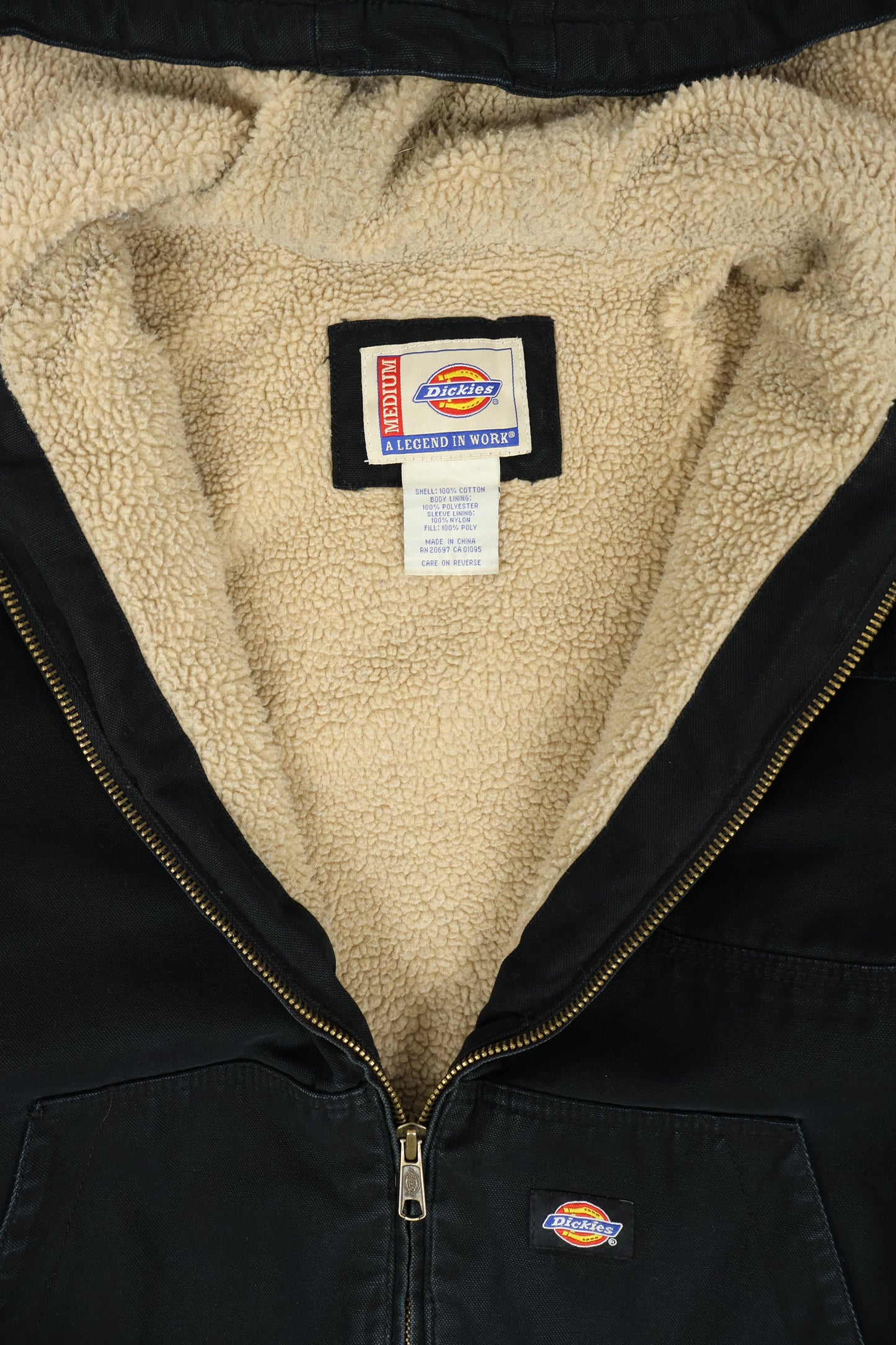 Vintage Dickies Sherpa Lined Hooded Jacket Image 3