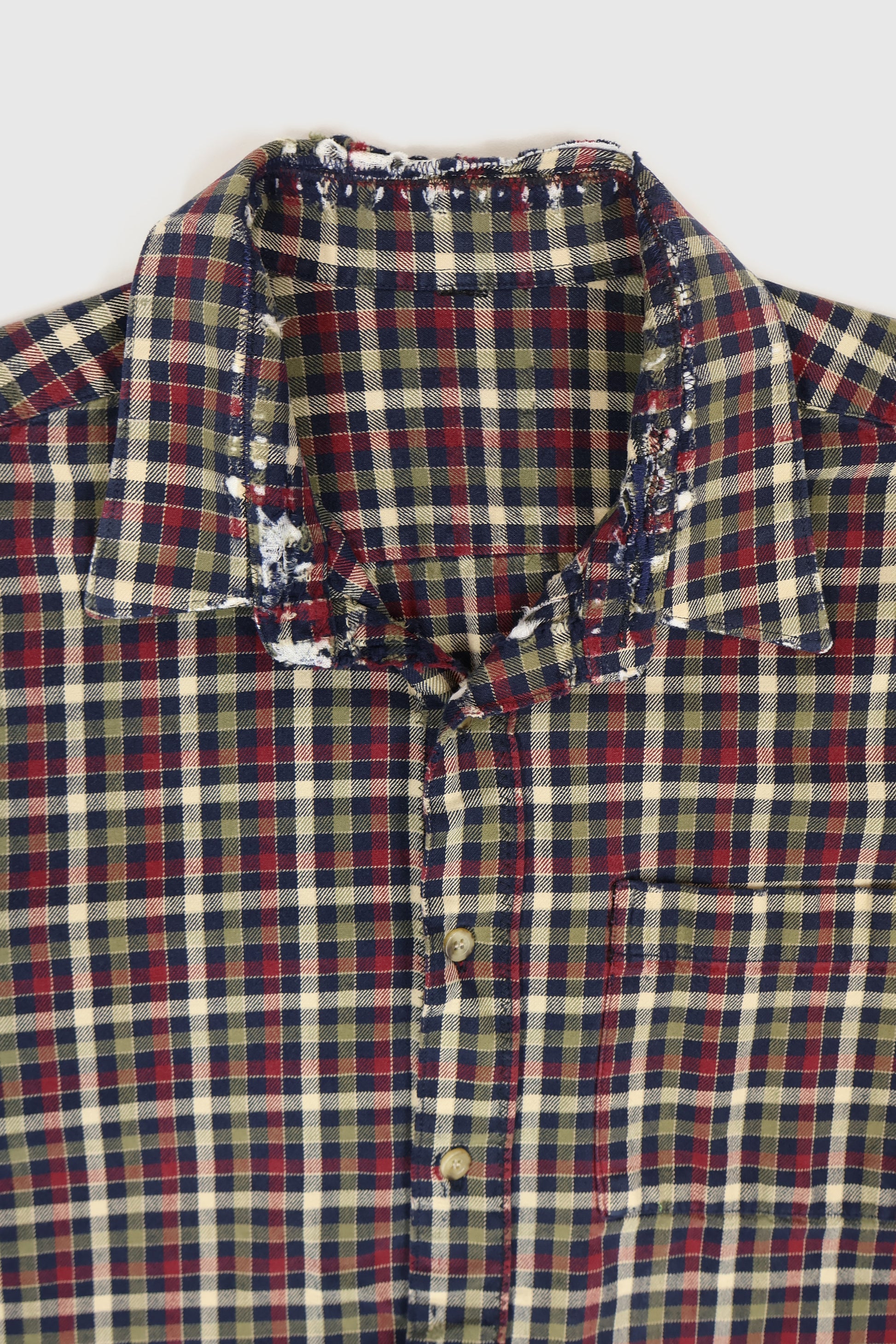 Vintage Distressed Button-Down Shirt Image 2