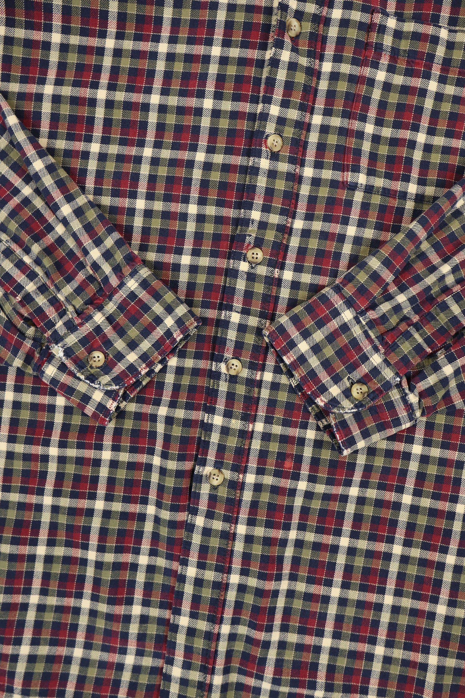 Vintage Distressed Button-Down Shirt Image 3