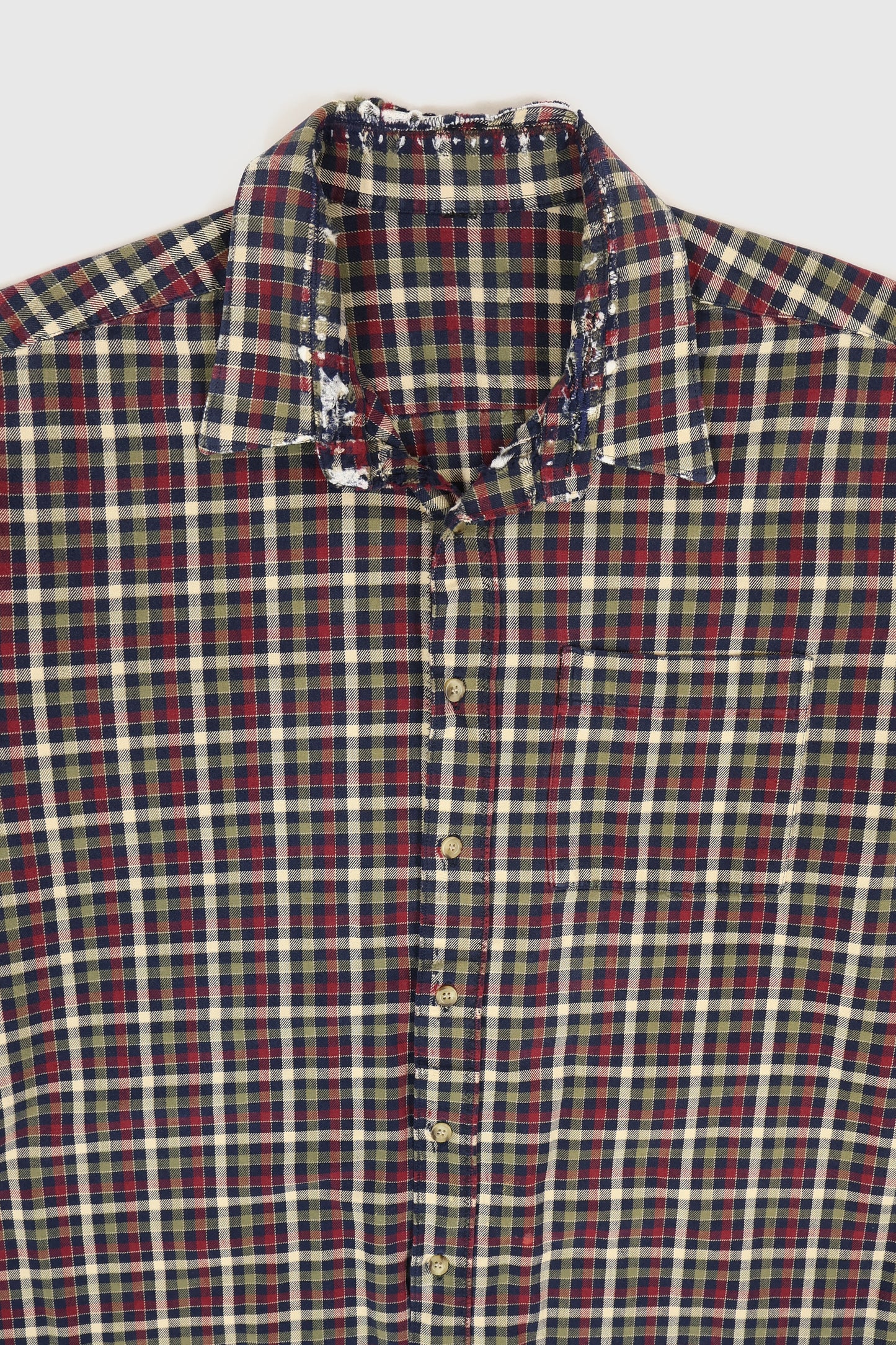 Vintage Distressed Button-Down Shirt