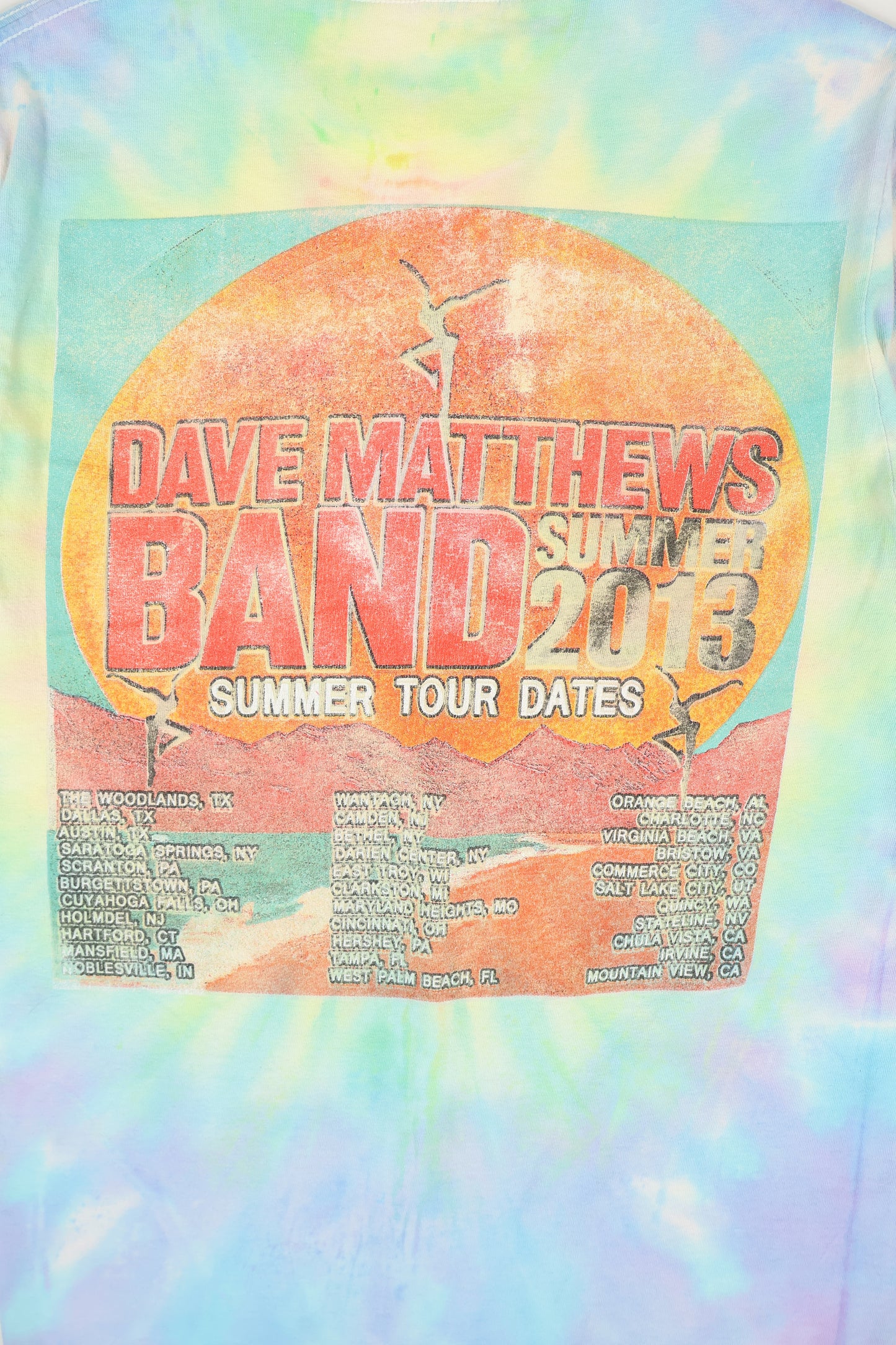 Vintage Dave Matthews Band 2013 Summer Tour Tee Image 4