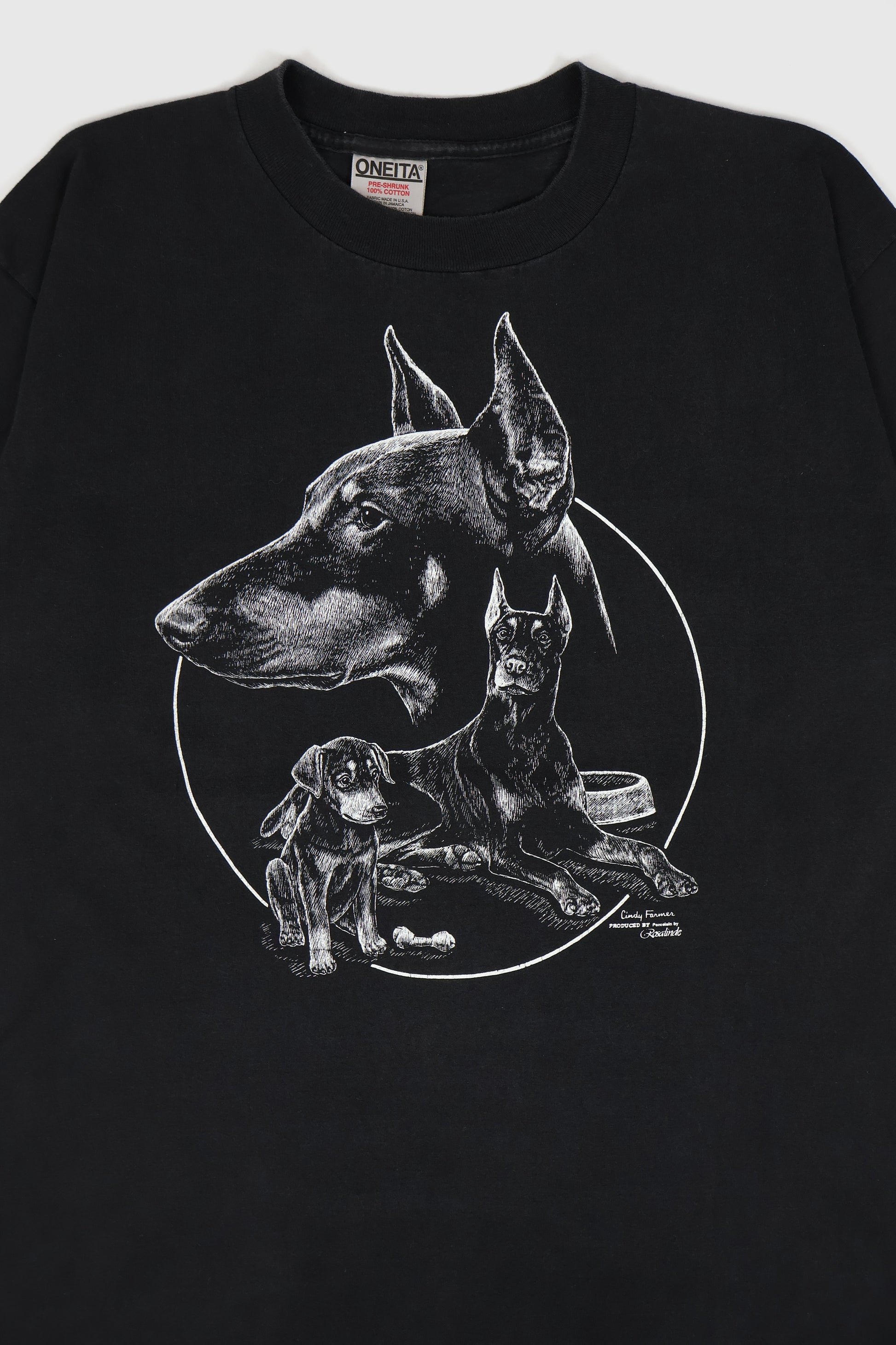 Vintage Doberman Dog Tee Image 1