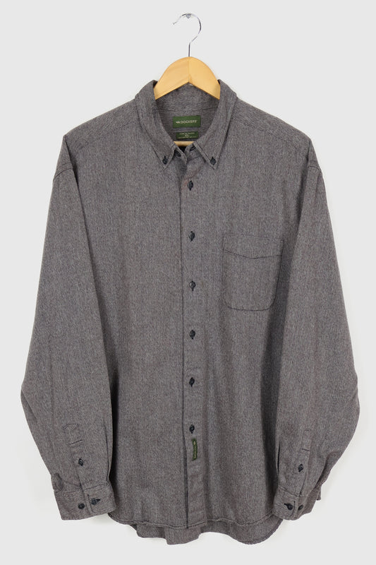 Vintage Dockers Herringbone Button-Down Shirt