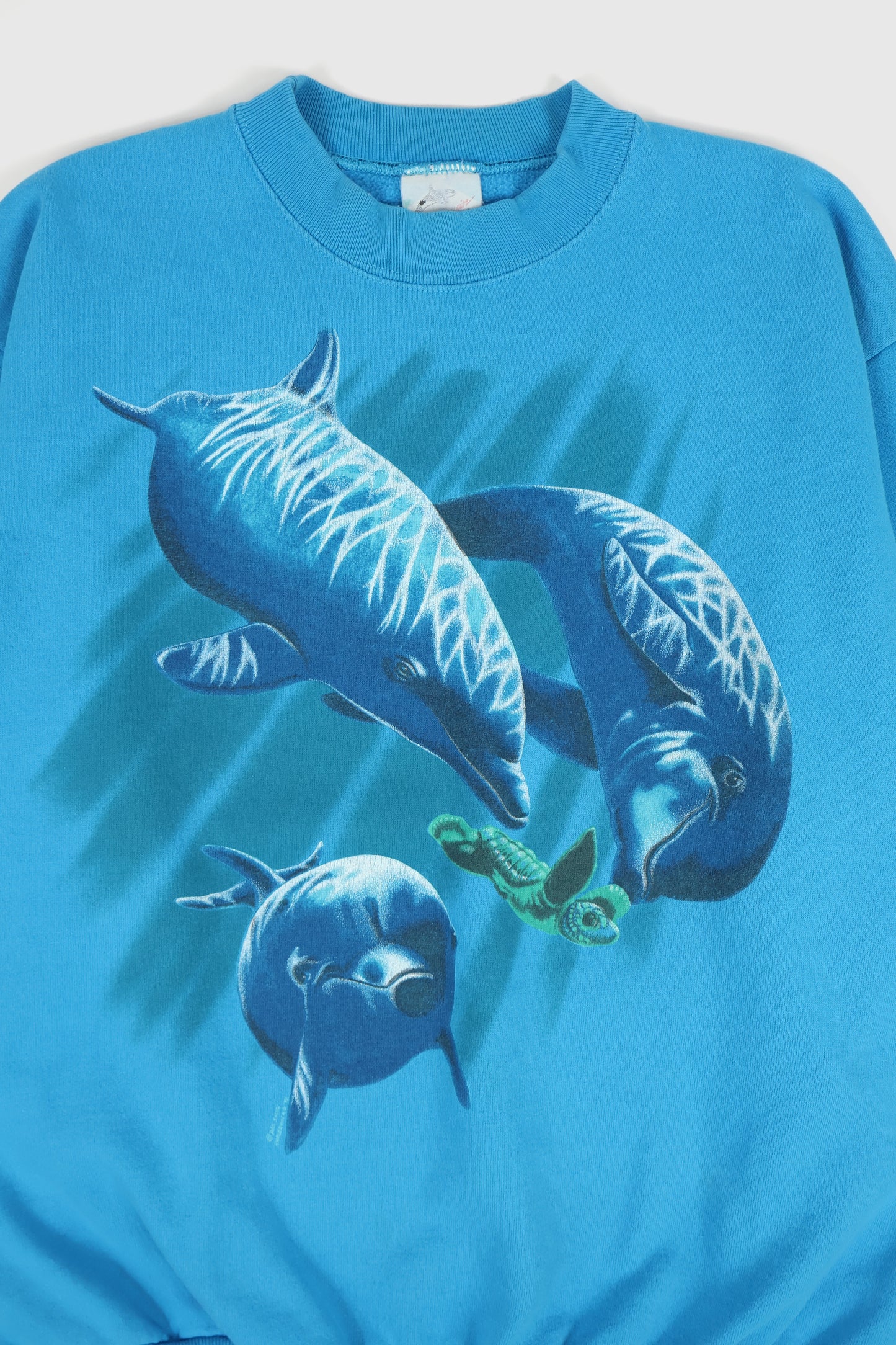 Vintage Dolphins and Turtle Crewneck Image 1