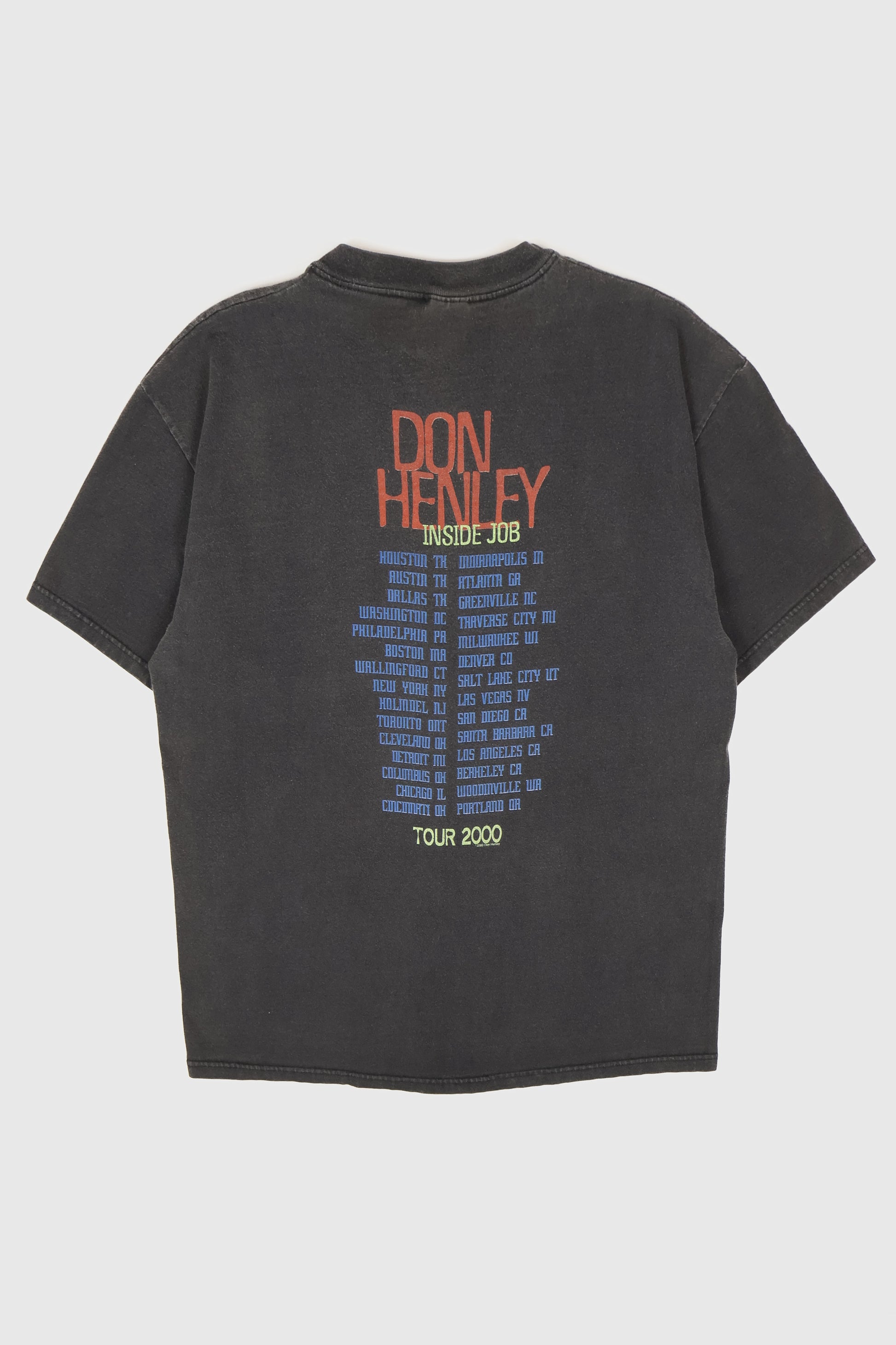 Vintage Don Henley Inside Job Tour 2000 Tee Image 1