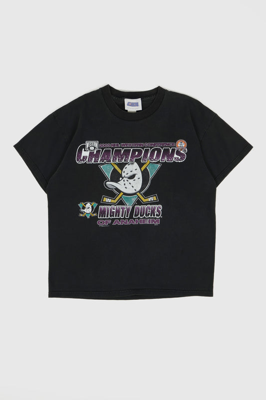 Vintage Mighty Ducks 2003 Western Confernece Champions Tee