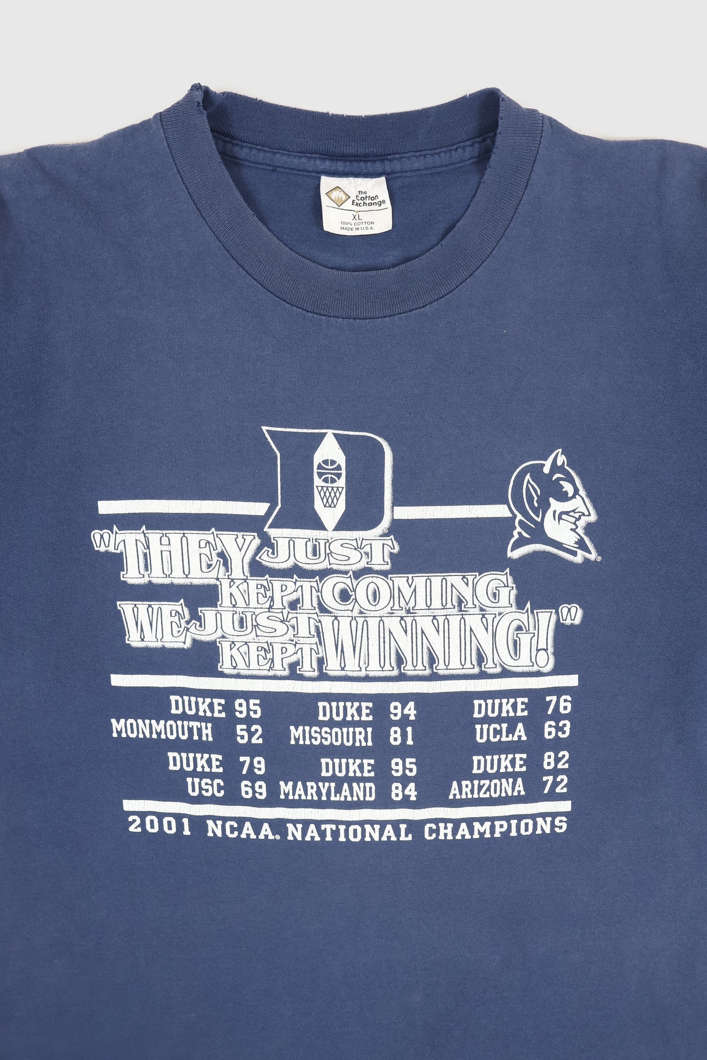 Vintage Duke Basketball 2001 National Champions Tee Image 1