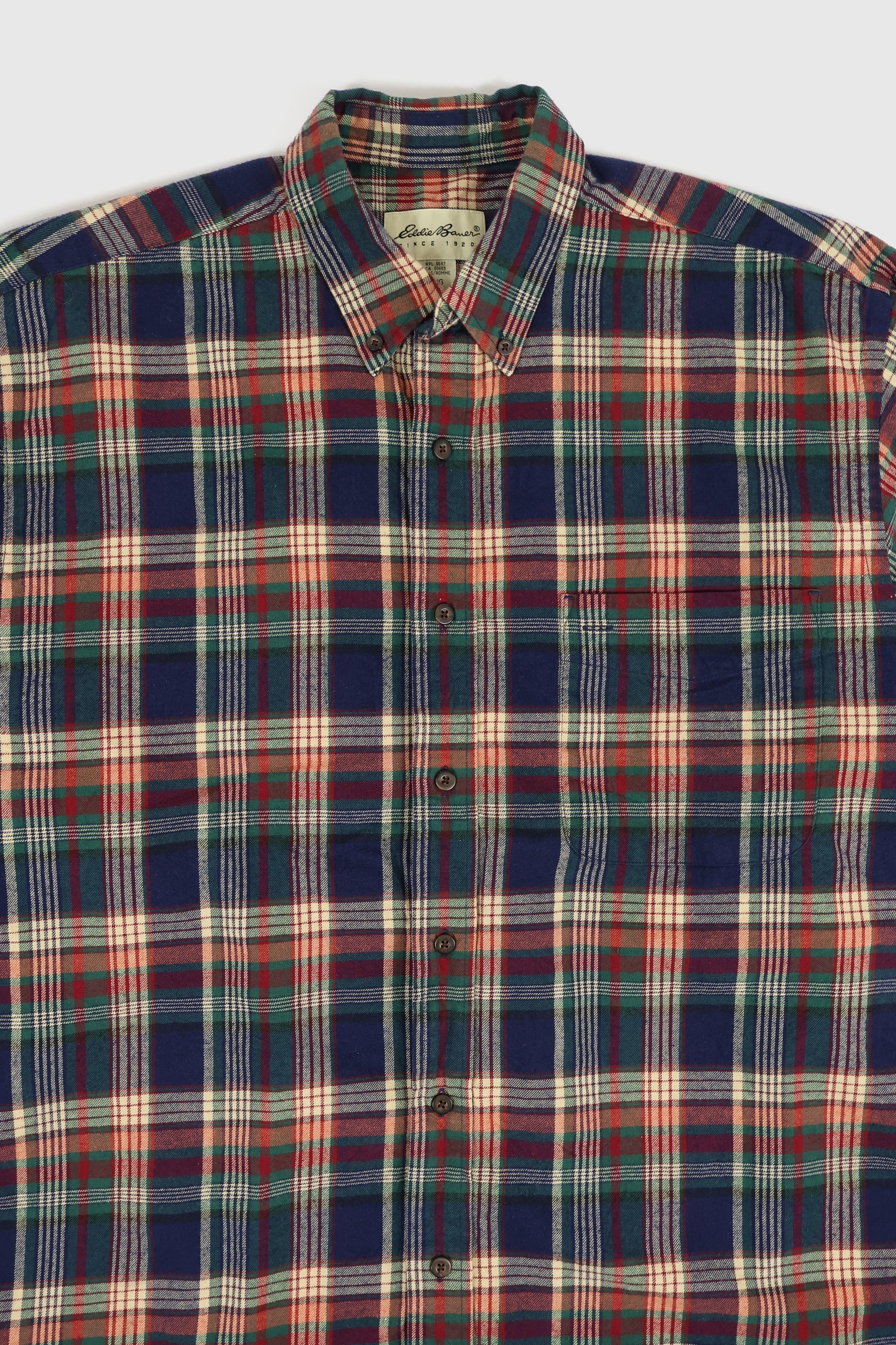 Vintage Edd Bauer Plaid Button-Down Shirt Image 1