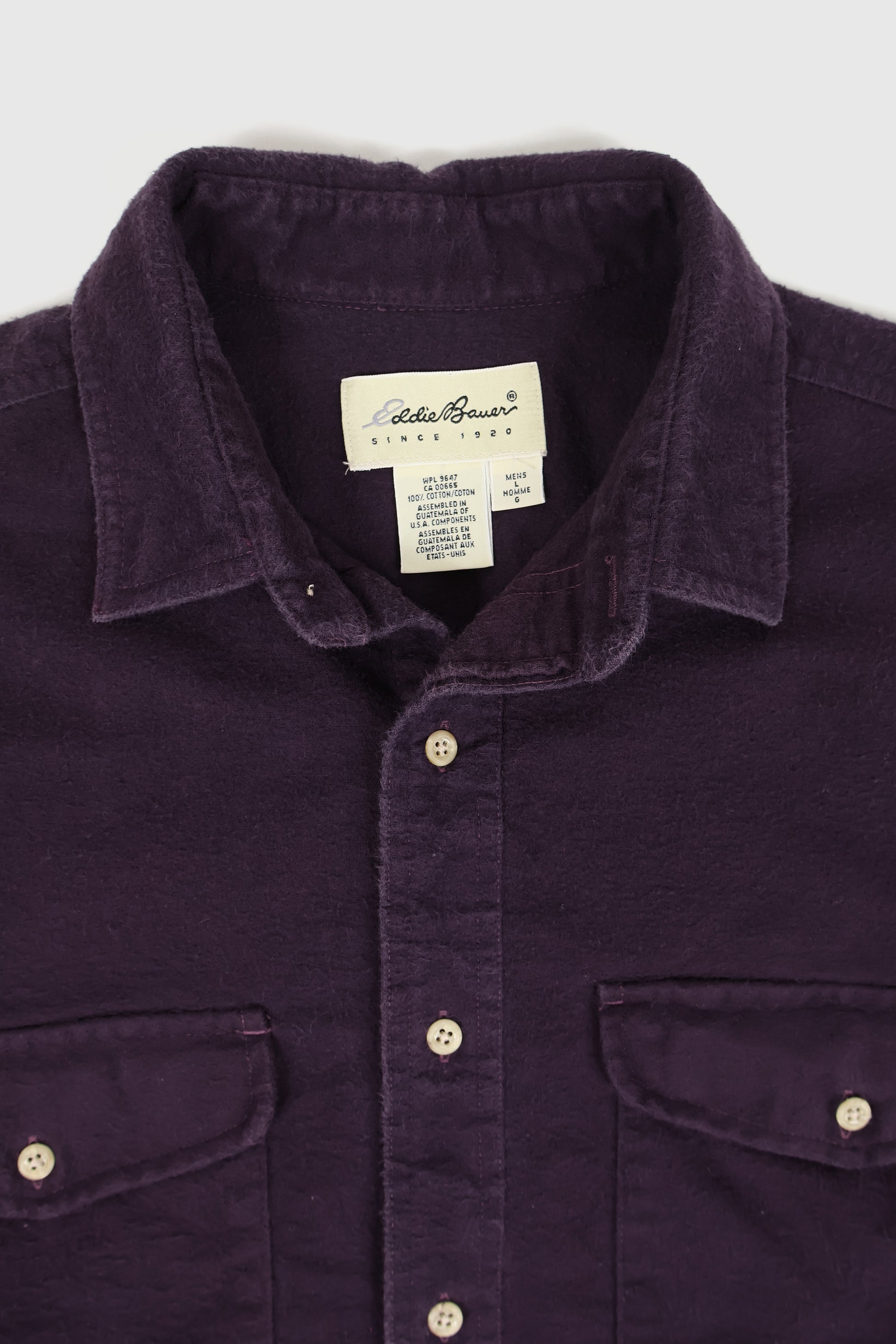 Vintage Eddie Bauer Flannel Button-Down Shirt Image 2