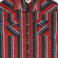 Vintage Striped Snap Button Shirt Image 1