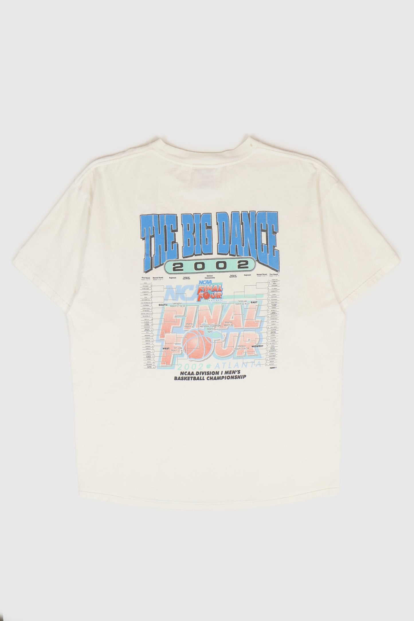 Vintage NCAA Final Four 2002 The Big Dance Tee Image 1