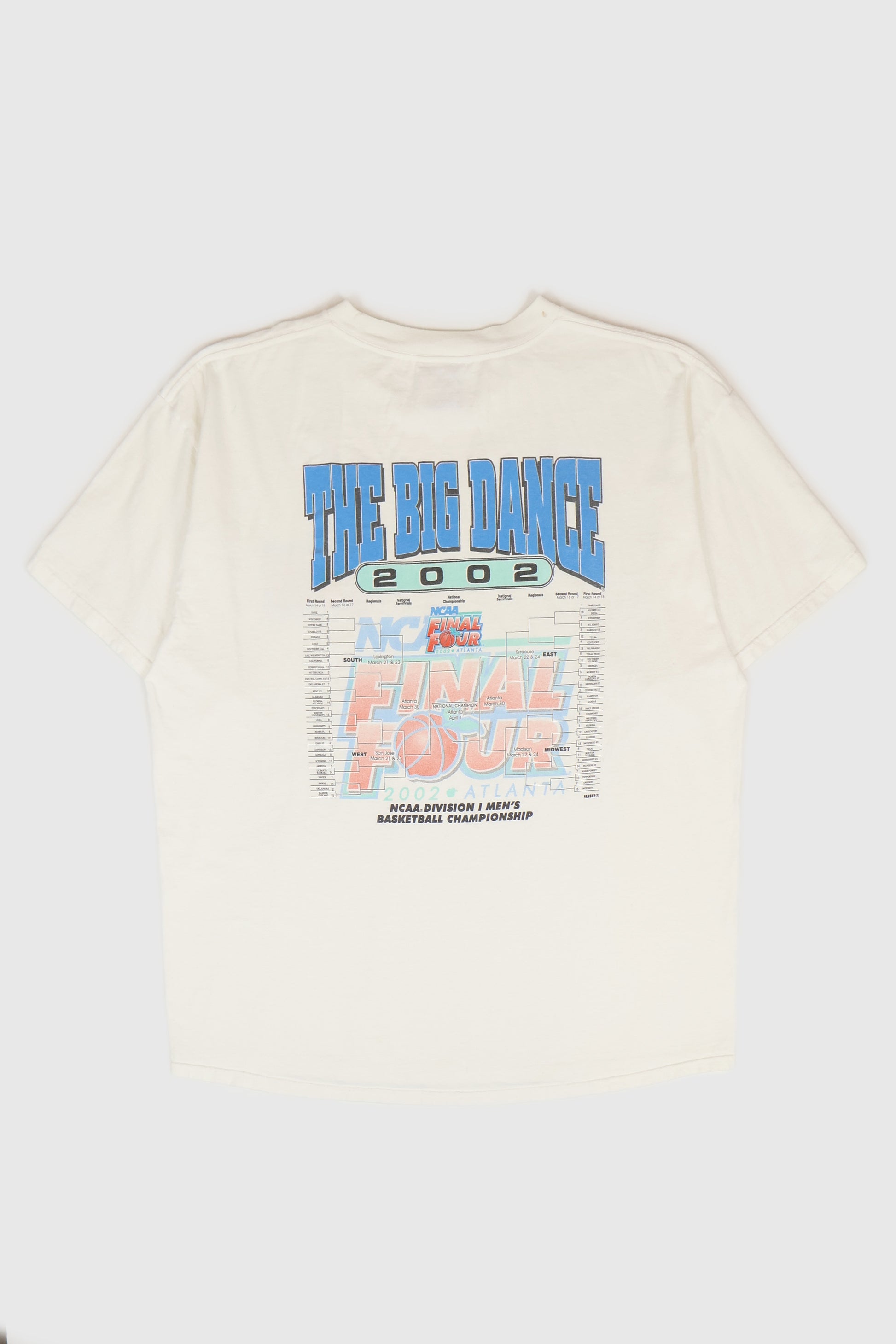 Vintage NCAA Final Four 2002 The Big Dance Tee Image 1