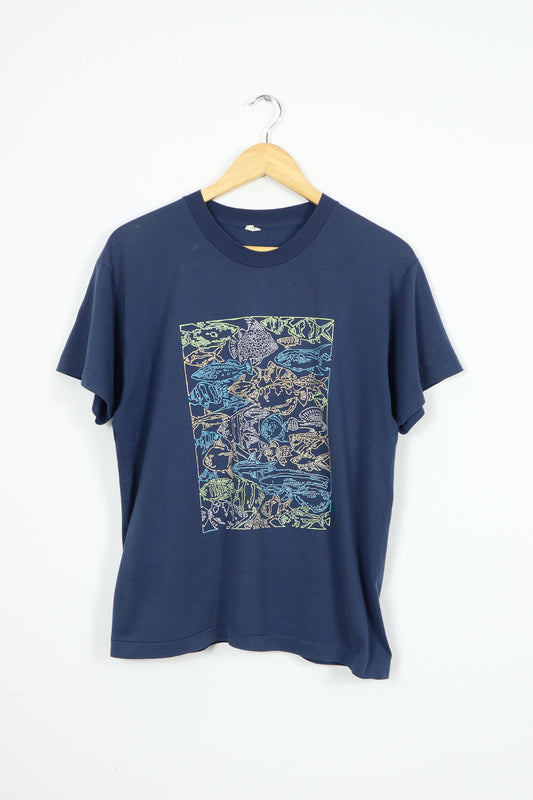 Vintage Fish Print Tee