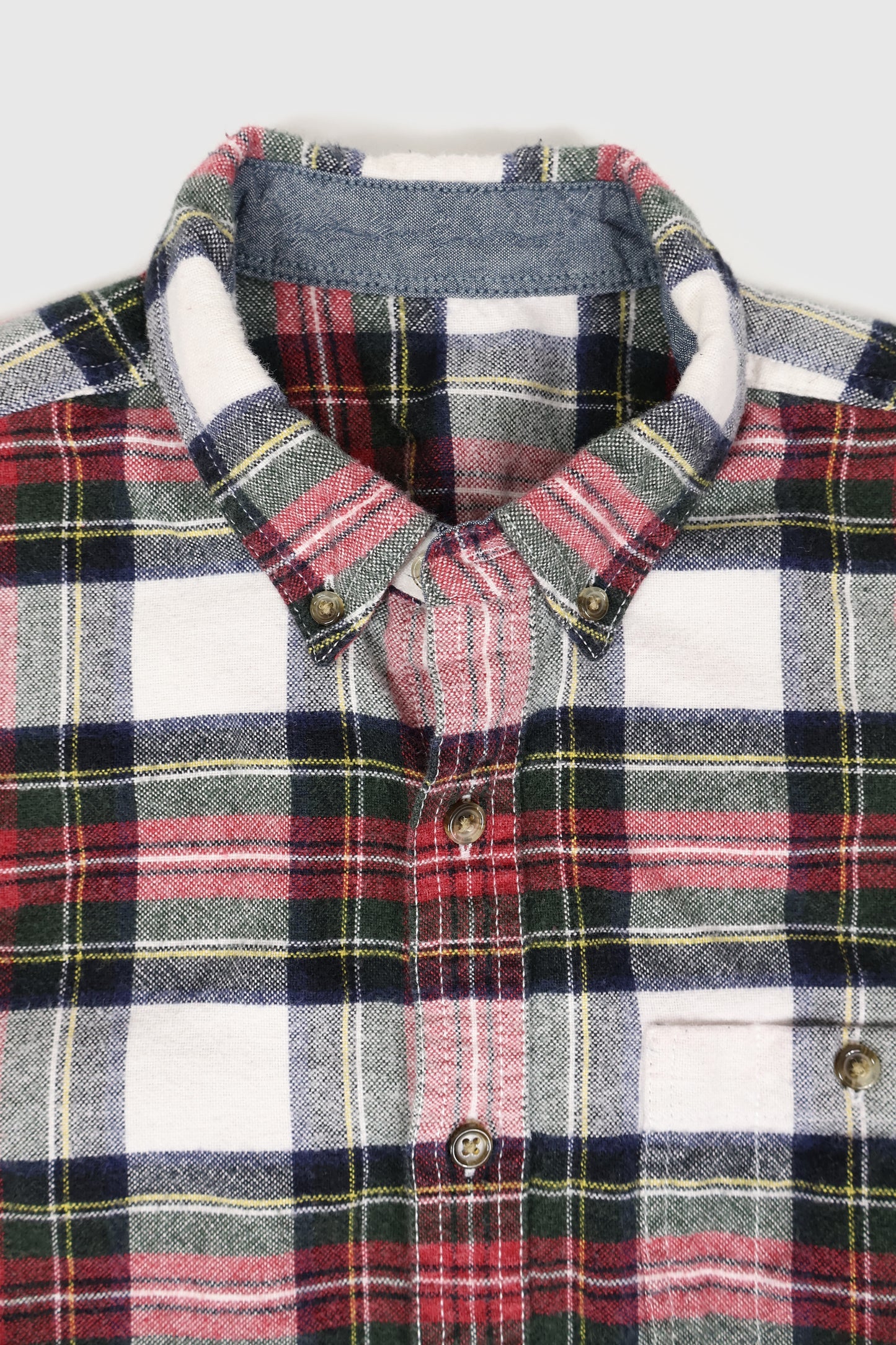 Vintage Elbow Patch Flannel Button-Down Shirt Image 2