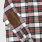 Vintage Elbow Patch Flannel Button-Down Shirt Image 3