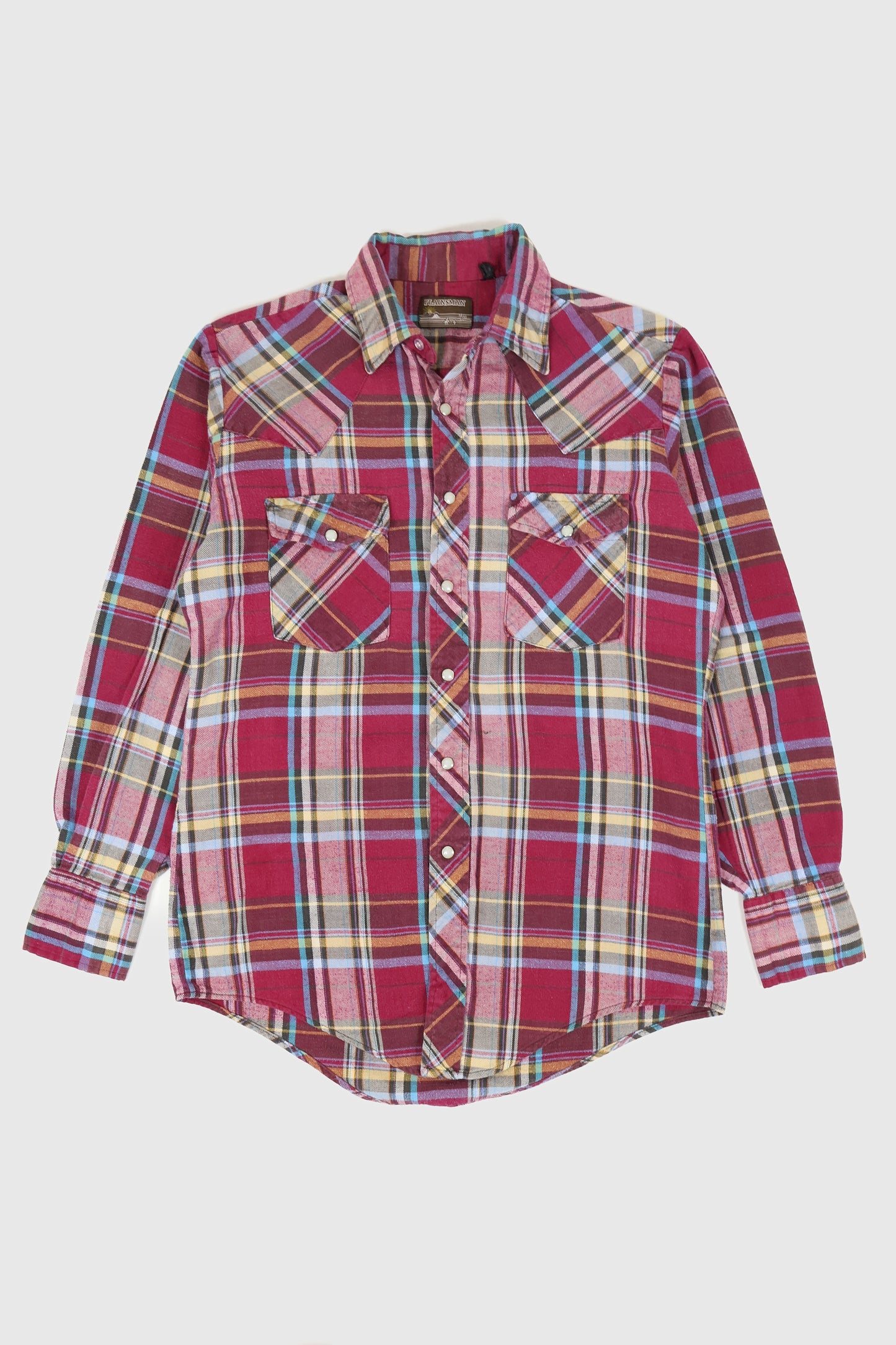 Vintage Snap Button Flannel Shirt Image 0