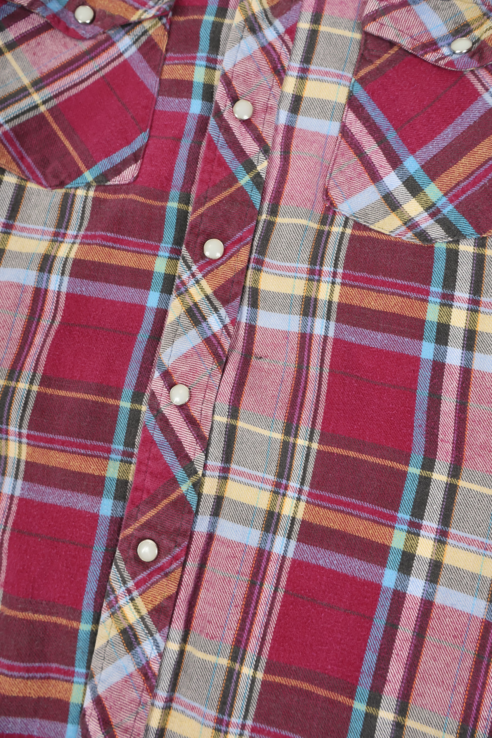 Vintage Snap Button Flannel Shirt Image 3