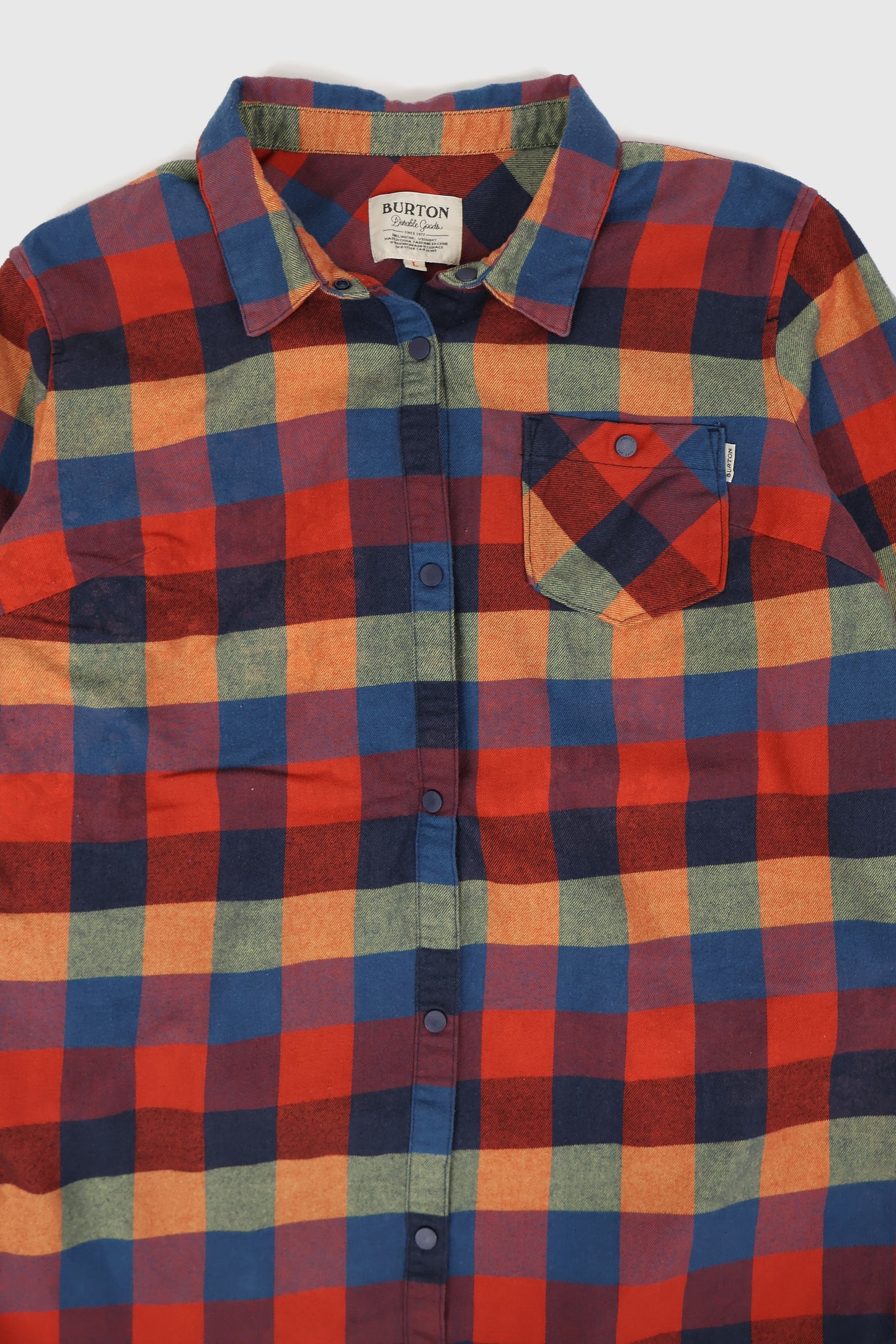 Vintage Burton Flannel Snap Button Shirt Image 1