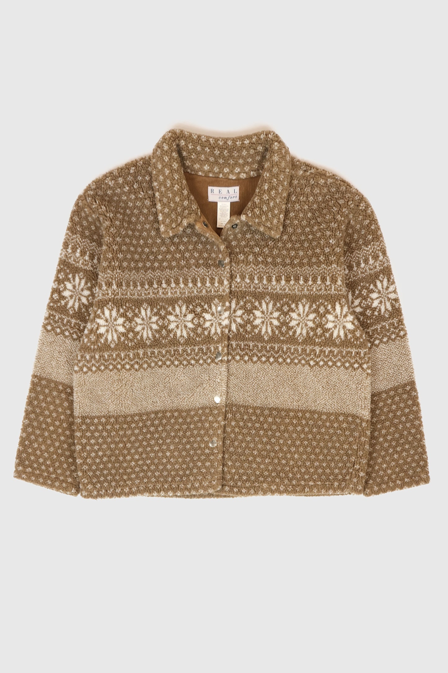 Vintage Snap Button Fleece Jacket Image 0