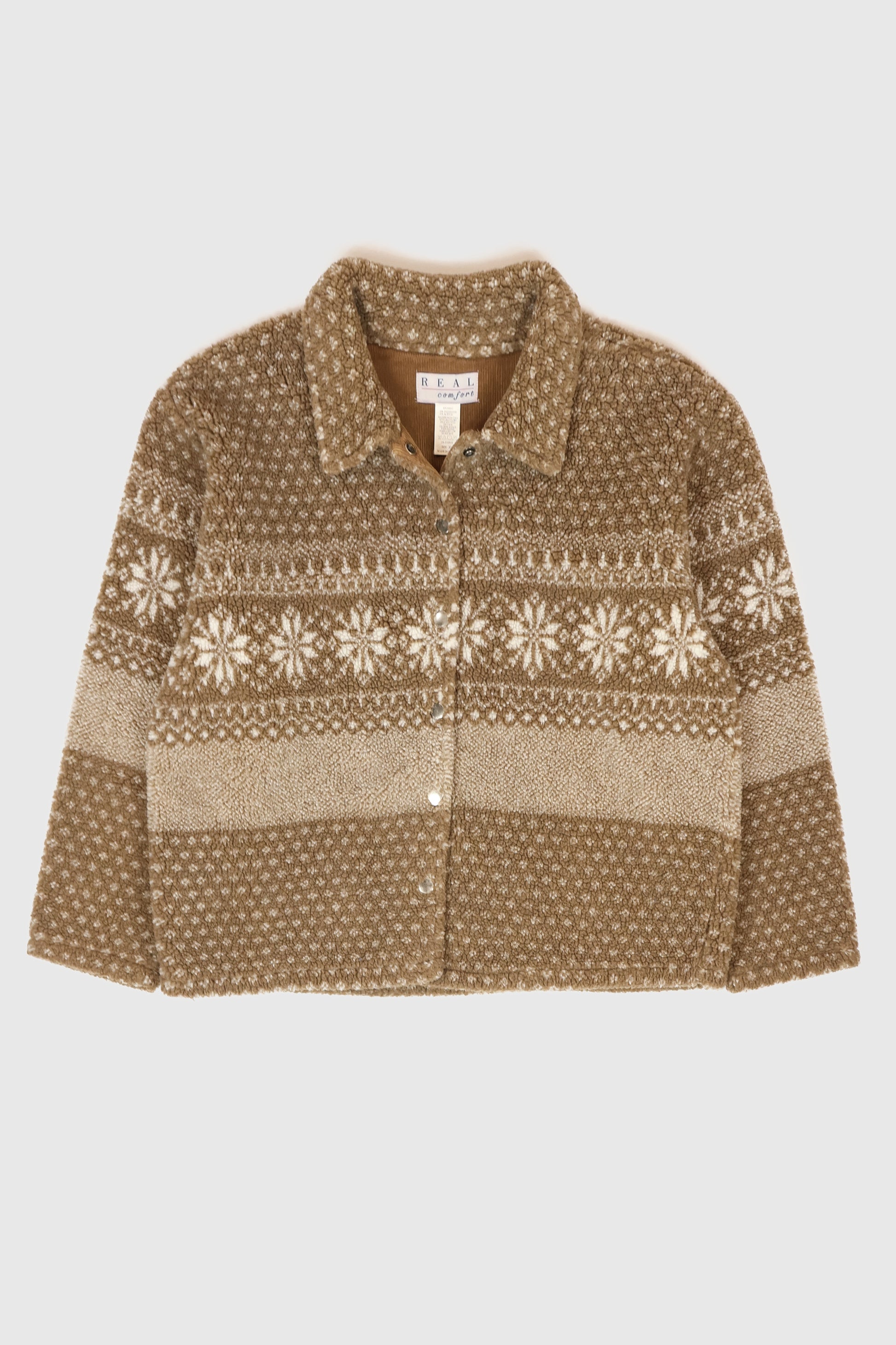 Vintage Snap Button Fleece Jacket Image 0