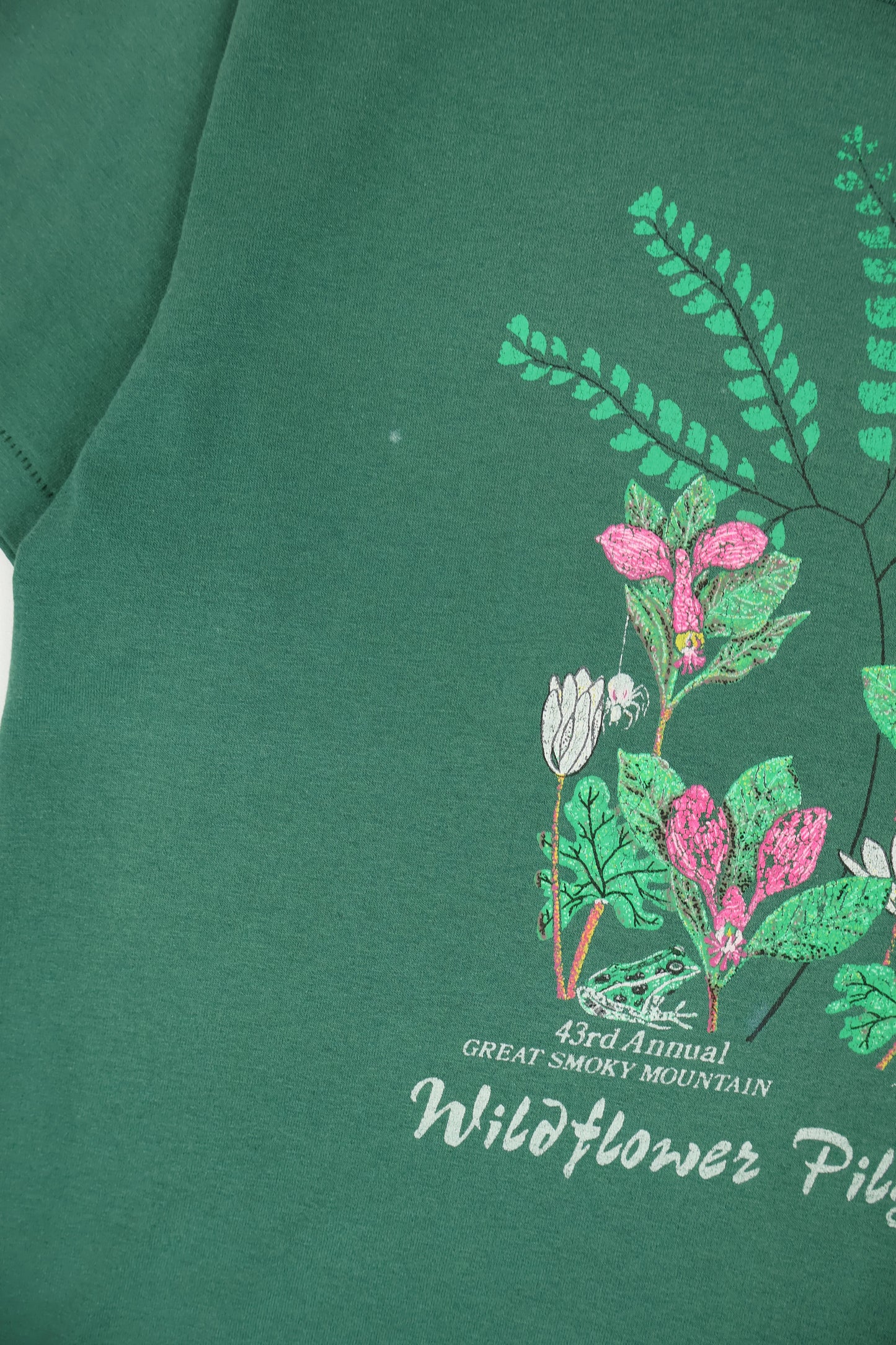 Vintage 1993 Smoky Mountain Wildflower Tee Image 4