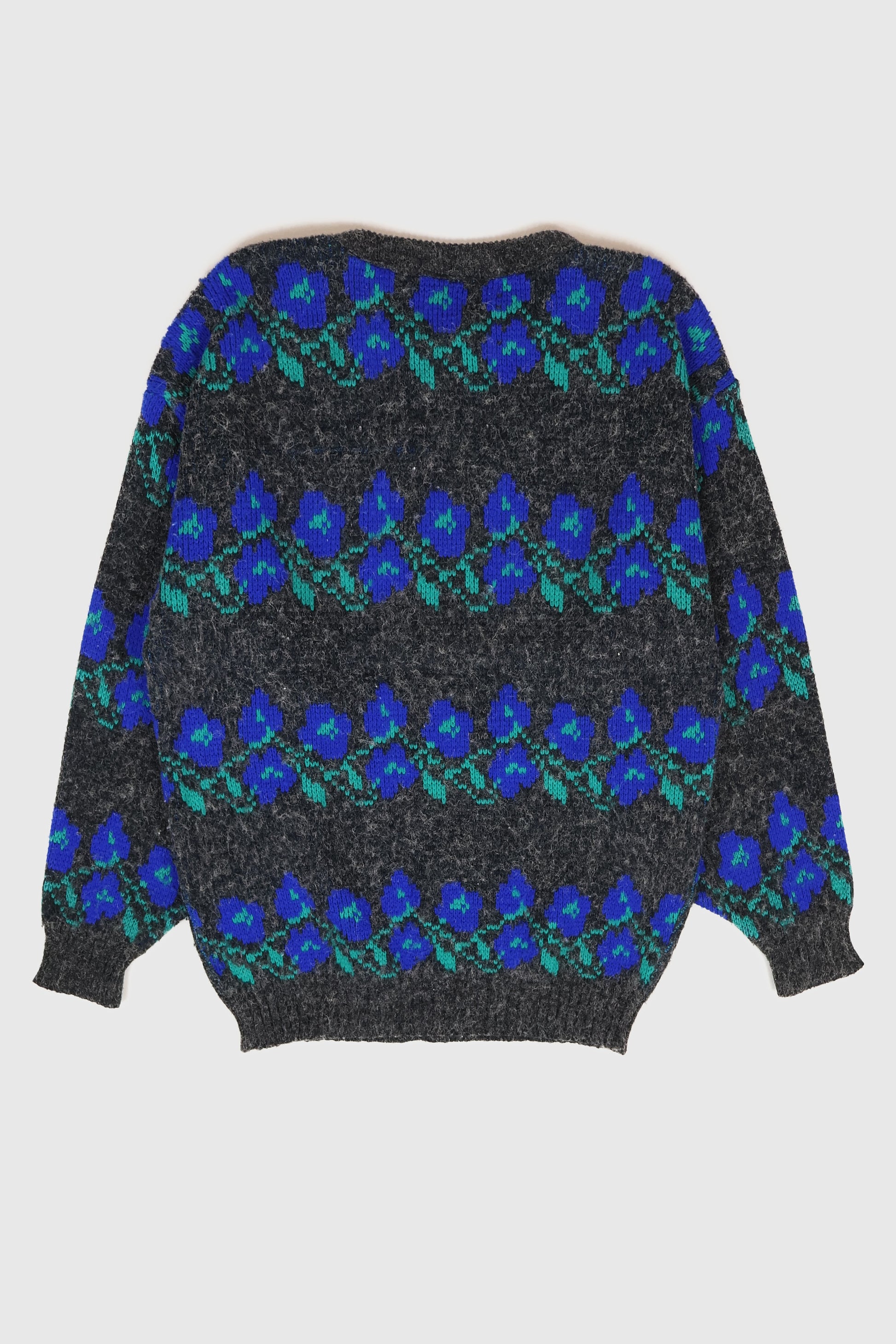 Vintage Flower Pattern Sweater Image 1